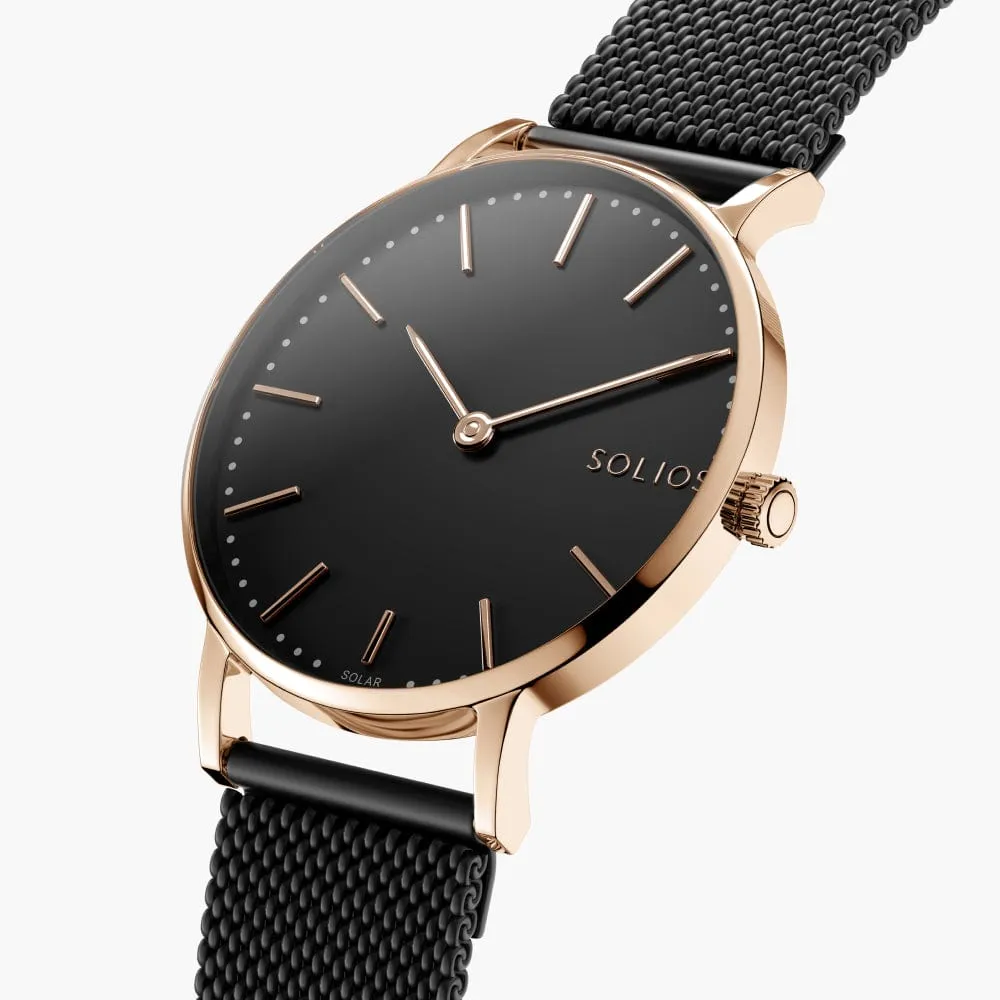 The Solar Classic Bundle | Black Dial - Rose Gold Case sold by ALLTRUEIST KNITWEAR product image thumbnail 4