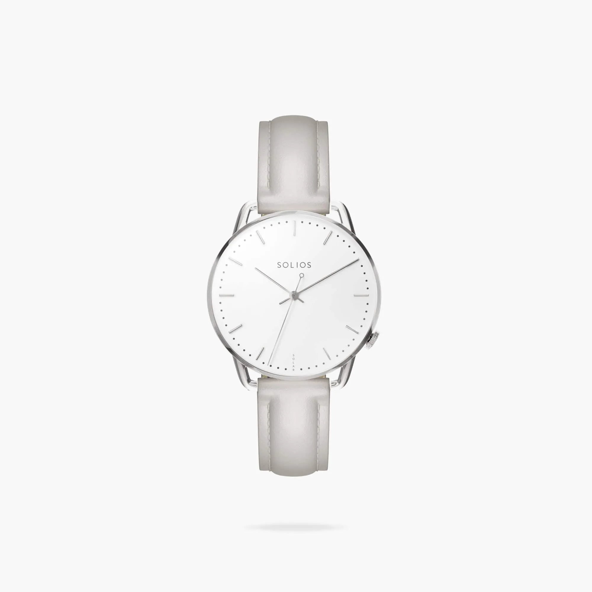 The Solar Curve Mini | White Dial - Silver Case sold by ALLTRUEIST KNITWEAR product image thumbnail 3