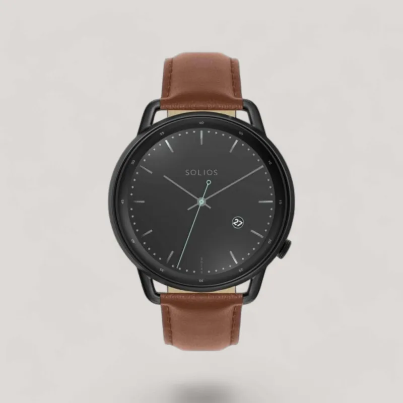 The Solar Curve | Black Dial - Black Case sold by ALLTRUEIST KNITWEAR