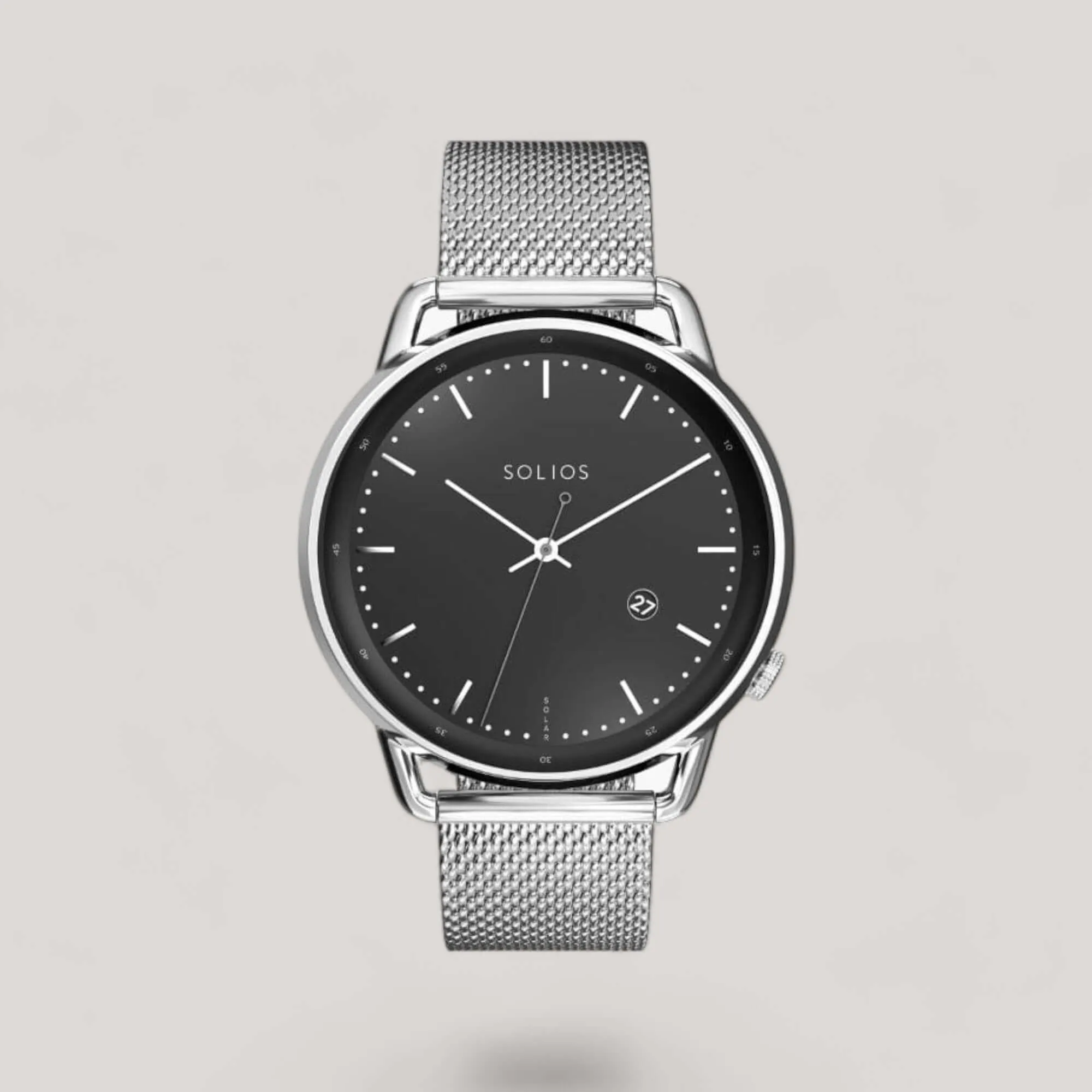 The Solar Curve | Black Dial - Silver Case sold by ALLTRUEIST KNITWEAR product image thumbnail 4