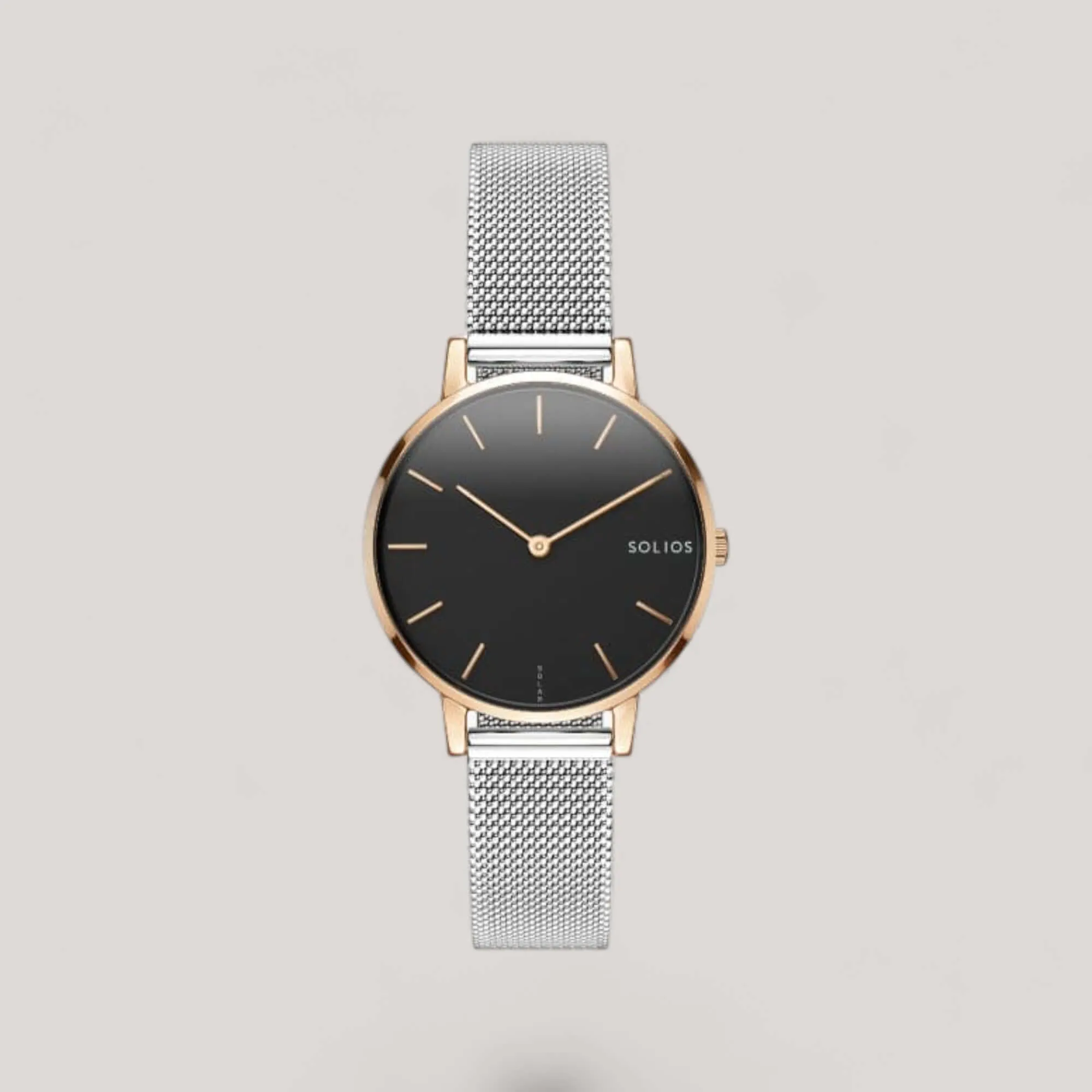 The Solar Mini | Black Dial - Rose Gold Case sold by ALLTRUEIST KNITWEAR product image thumbnail 4