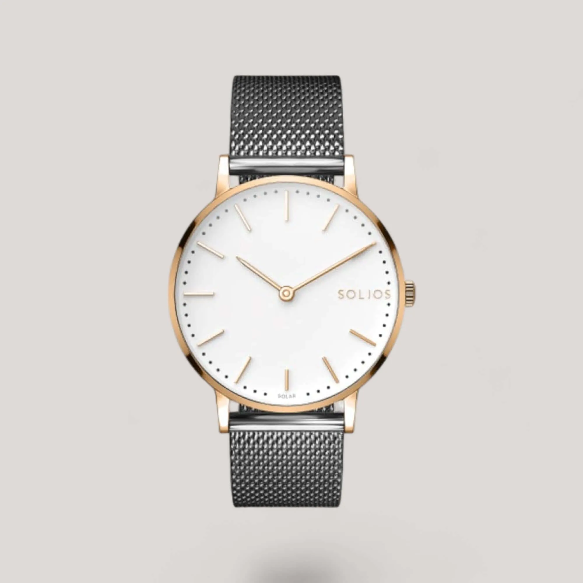 The Solar Classic | White Dial - Rose Gold Case sold by ALLTRUEIST KNITWEAR product image thumbnail 4