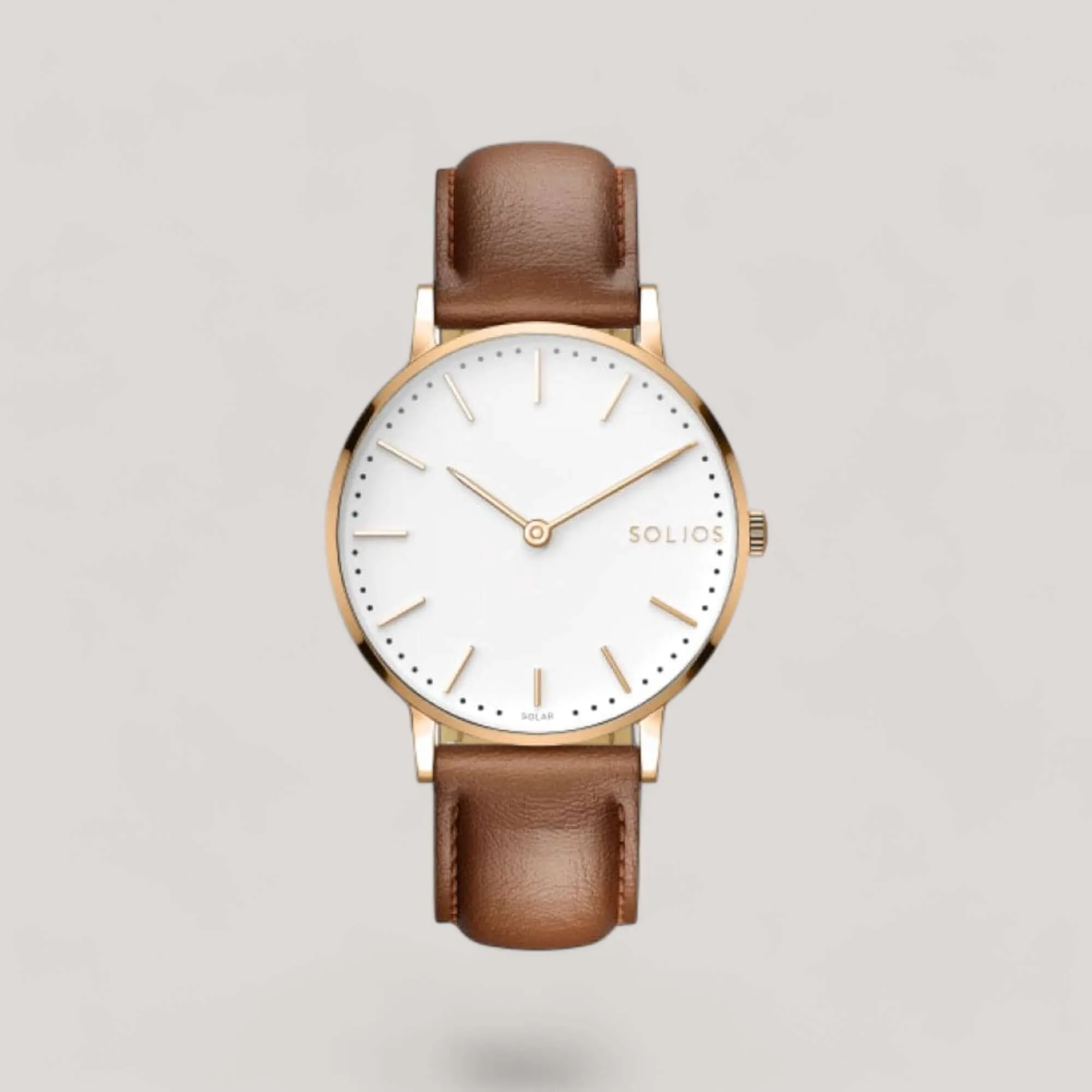 The Solar Classic | White Dial - Rose Gold Case sold by ALLTRUEIST KNITWEAR product image thumbnail 2