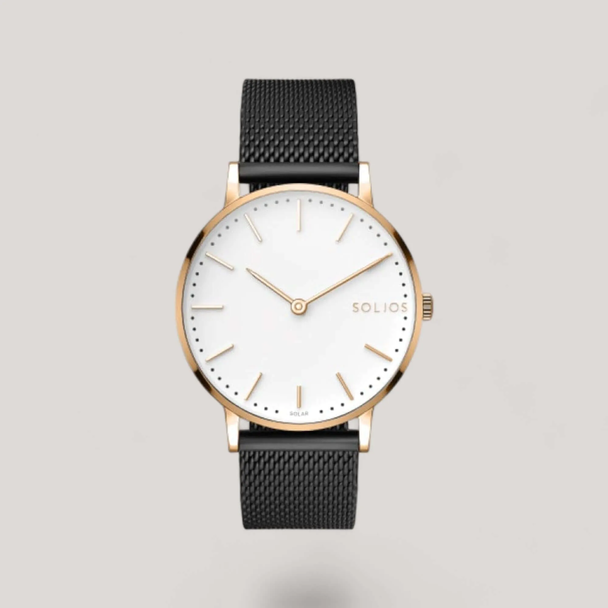 The Solar Classic | White Dial - Rose Gold Case sold by ALLTRUEIST KNITWEAR product image thumbnail 5