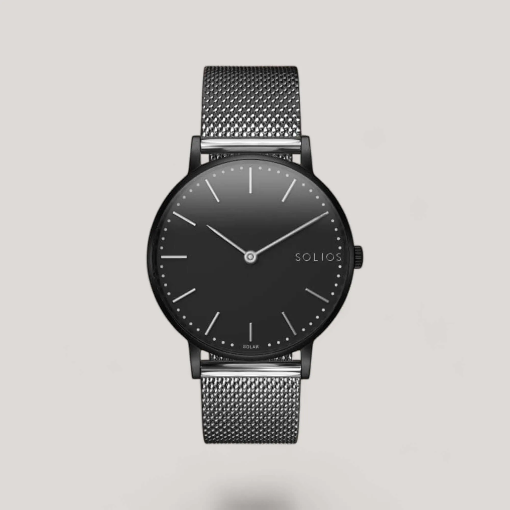 The Solar Classic | Black Dial - Black Case sold by ALLTRUEIST KNITWEAR product image thumbnail 4