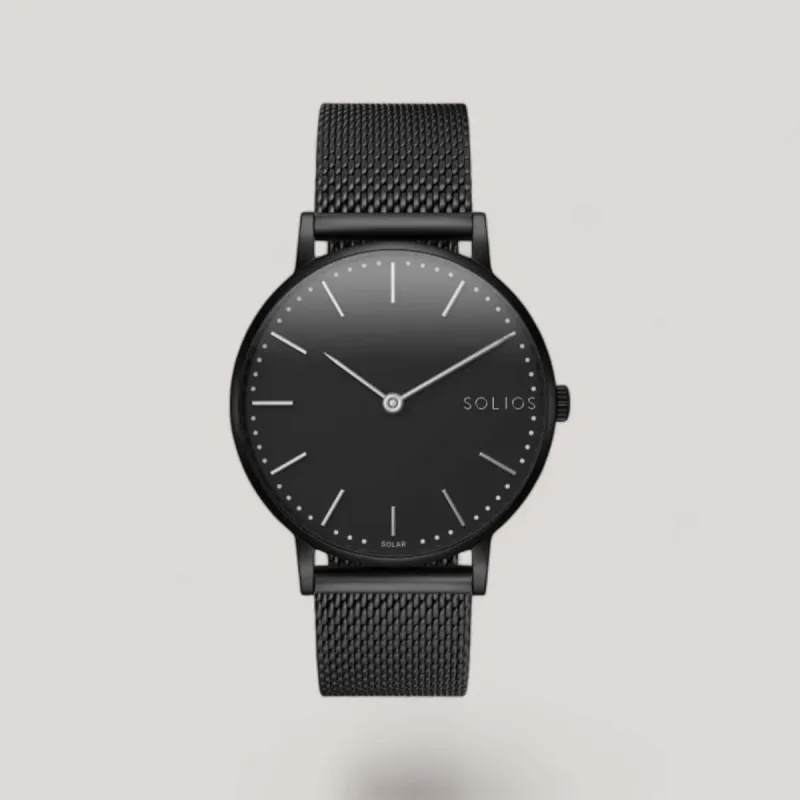 The Solar Classic | Black Dial - Black Case sold by ALLTRUEIST KNITWEAR