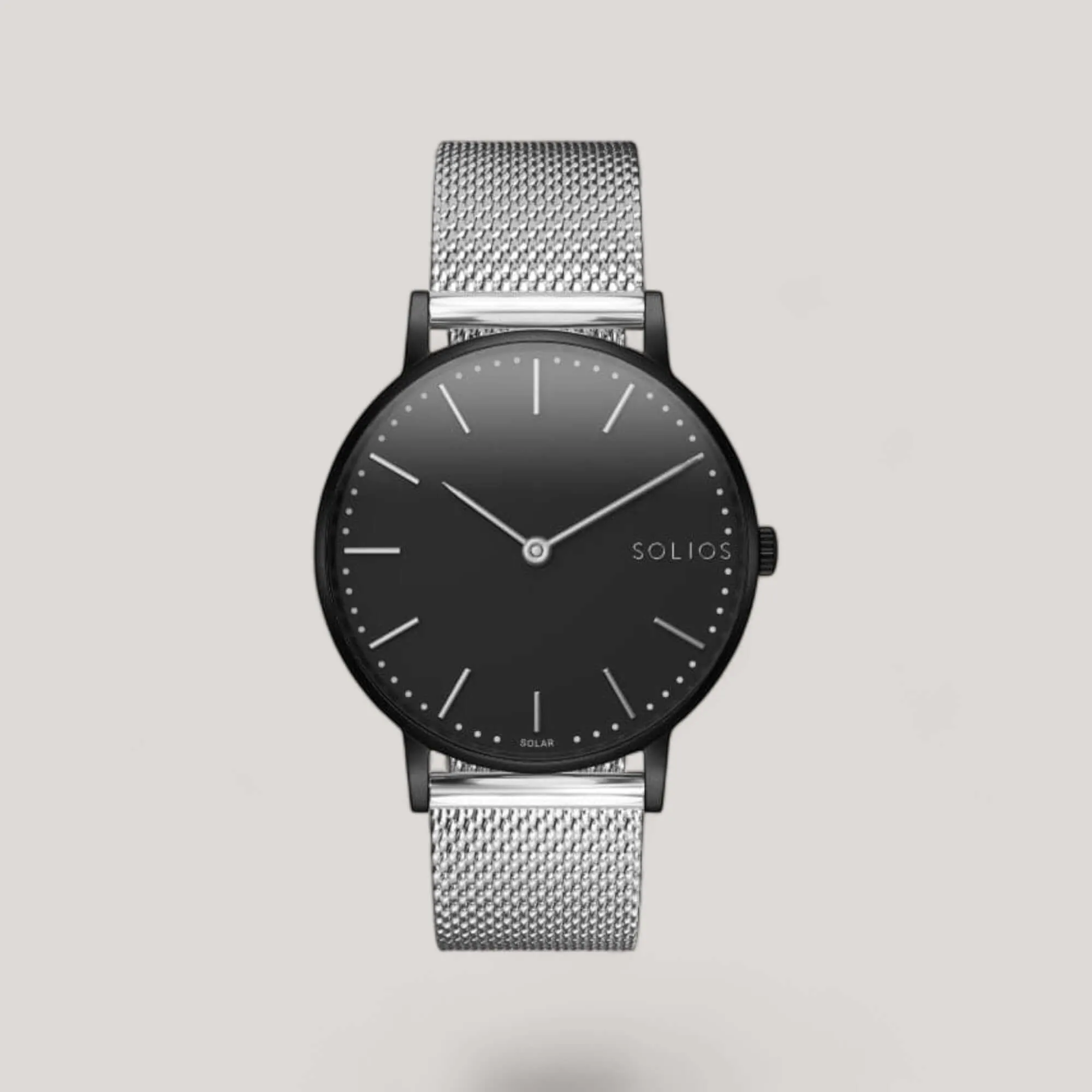 The Solar Classic | Black Dial - Black Case sold by ALLTRUEIST KNITWEAR product image thumbnail 3