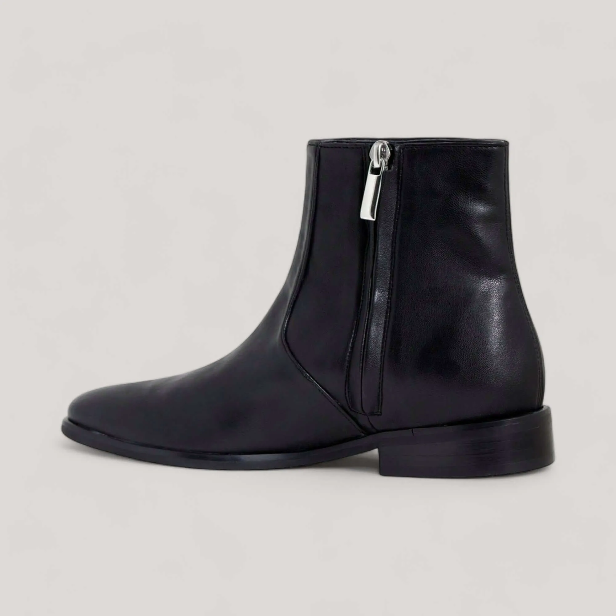 CHARLI | Black Vegan Nappa - Ankle Boot sold by ALLTRUEIST KNITWEAR product image thumbnail 2