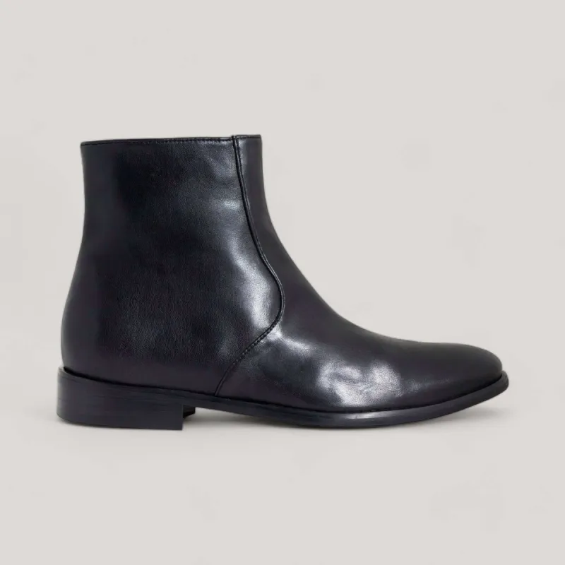CHARLI | Black Vegan Nappa - Ankle Boot sold by ALLTRUEIST KNITWEAR