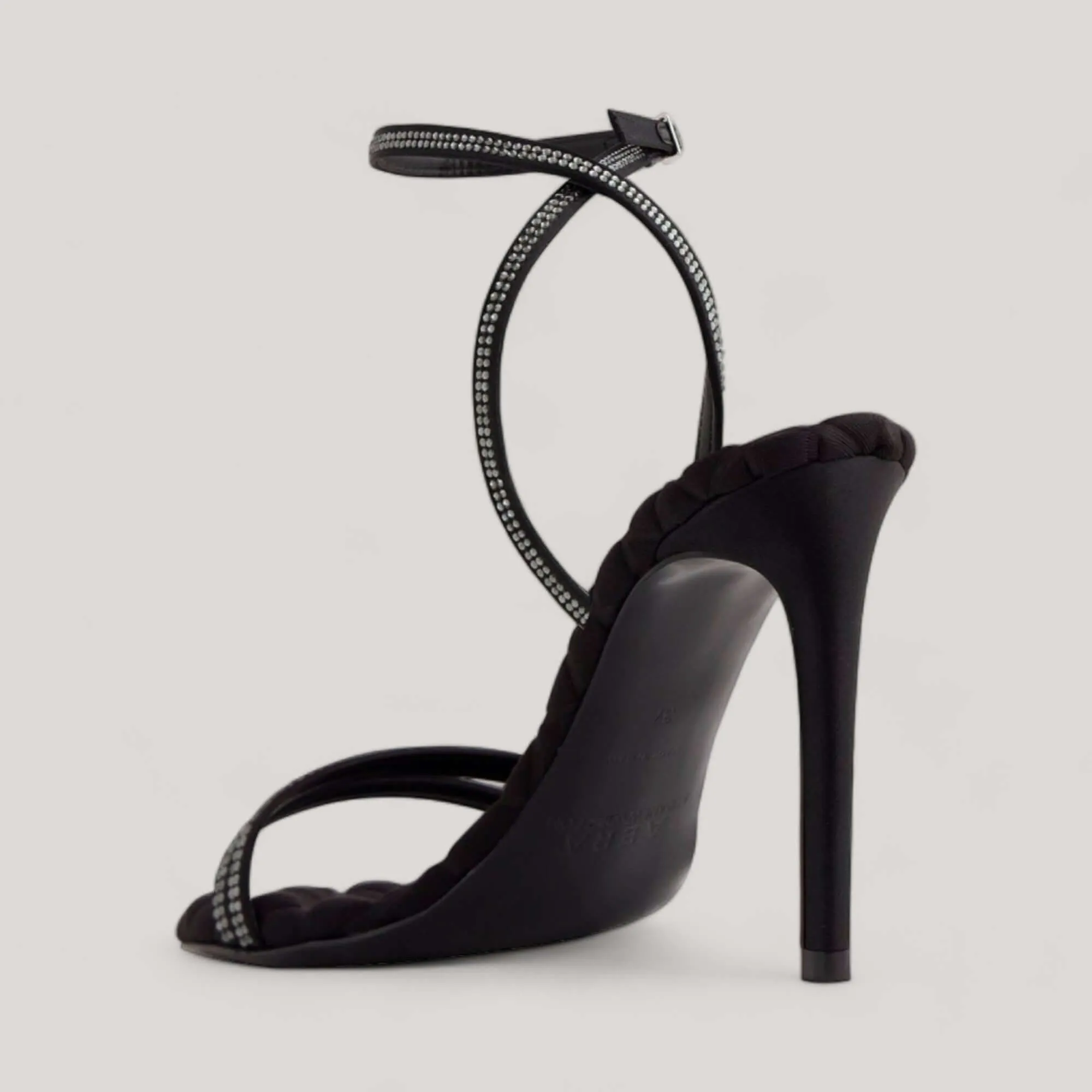 LUCIA | Black Crystal - Ankle Strap Sandals sold by ALLTRUEIST KNITWEAR product image thumbnail 2
