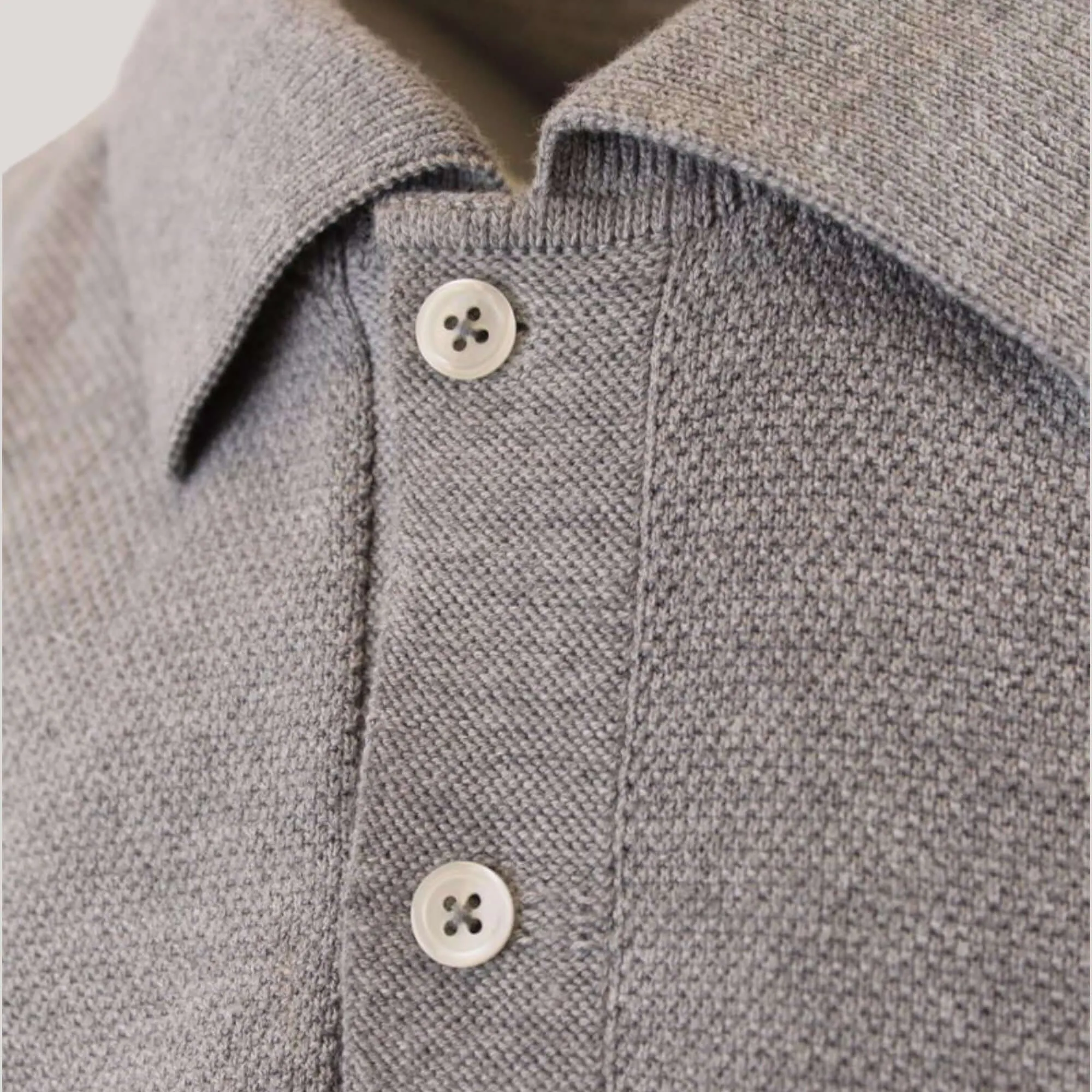WALLY | Egyptian Cotton Short Sleeve Pique Polo sold by ALLTRUEIST KNITWEAR product image thumbnail 4