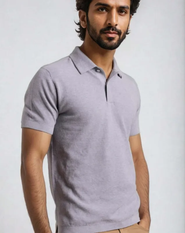 WALLY | Egyptian Cotton Short Sleeve Pique Polo made by ALLTRUEIST KNITWEAR