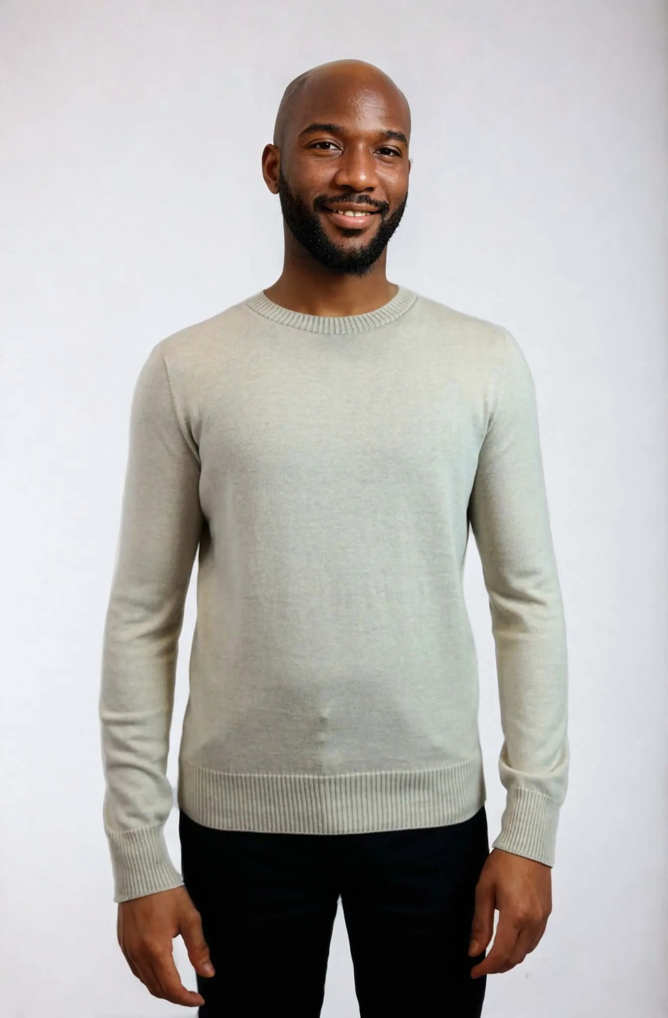 CAL | Egyptian Cotton Long Sleeve Crewneck Sweater sold by ALLTRUEIST KNITWEAR product image thumbnail 3