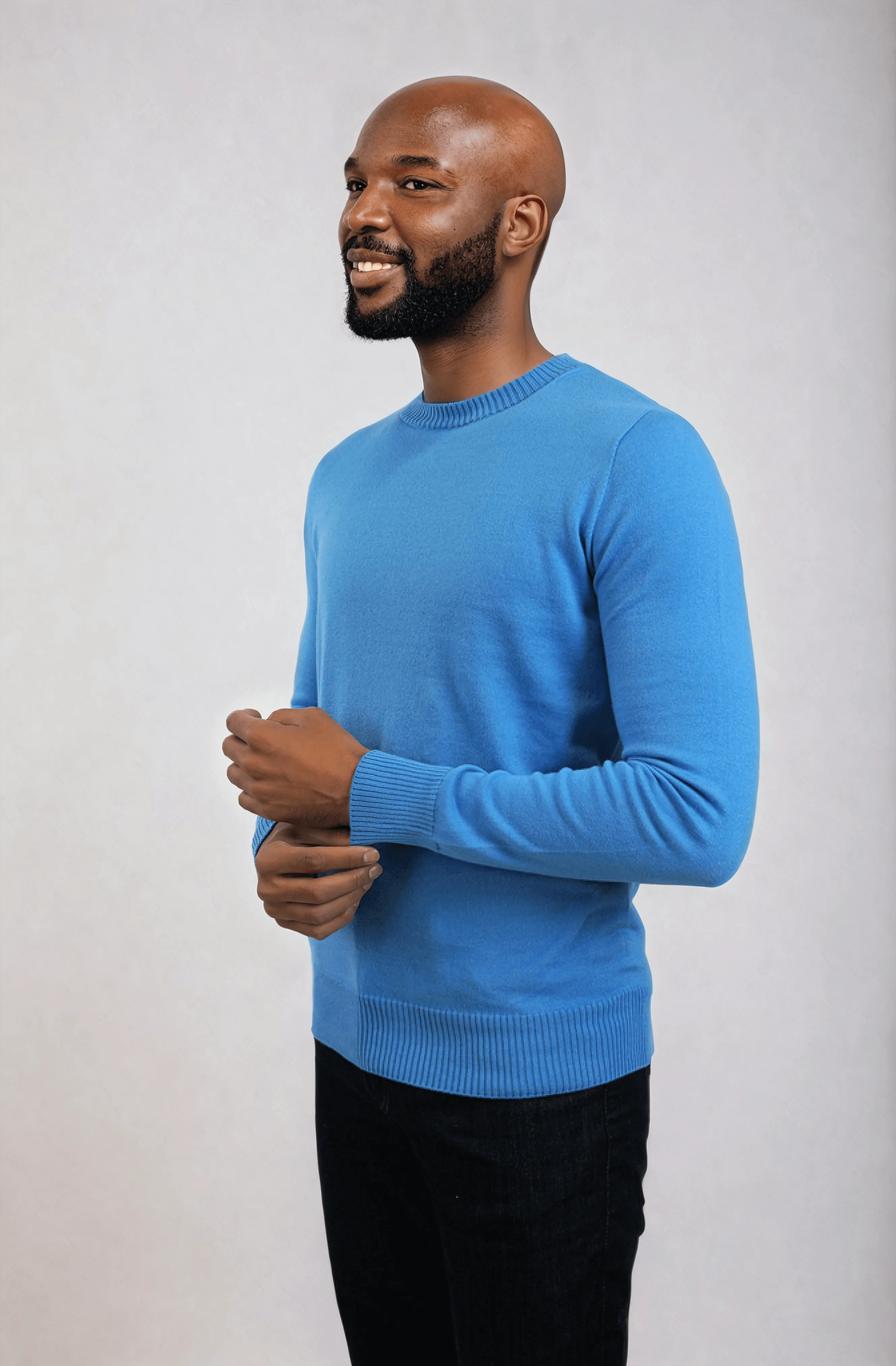 CAL | Egyptian Cotton Long Sleeve Crewneck Sweater sold by ALLTRUEIST KNITWEAR product image thumbnail 2
