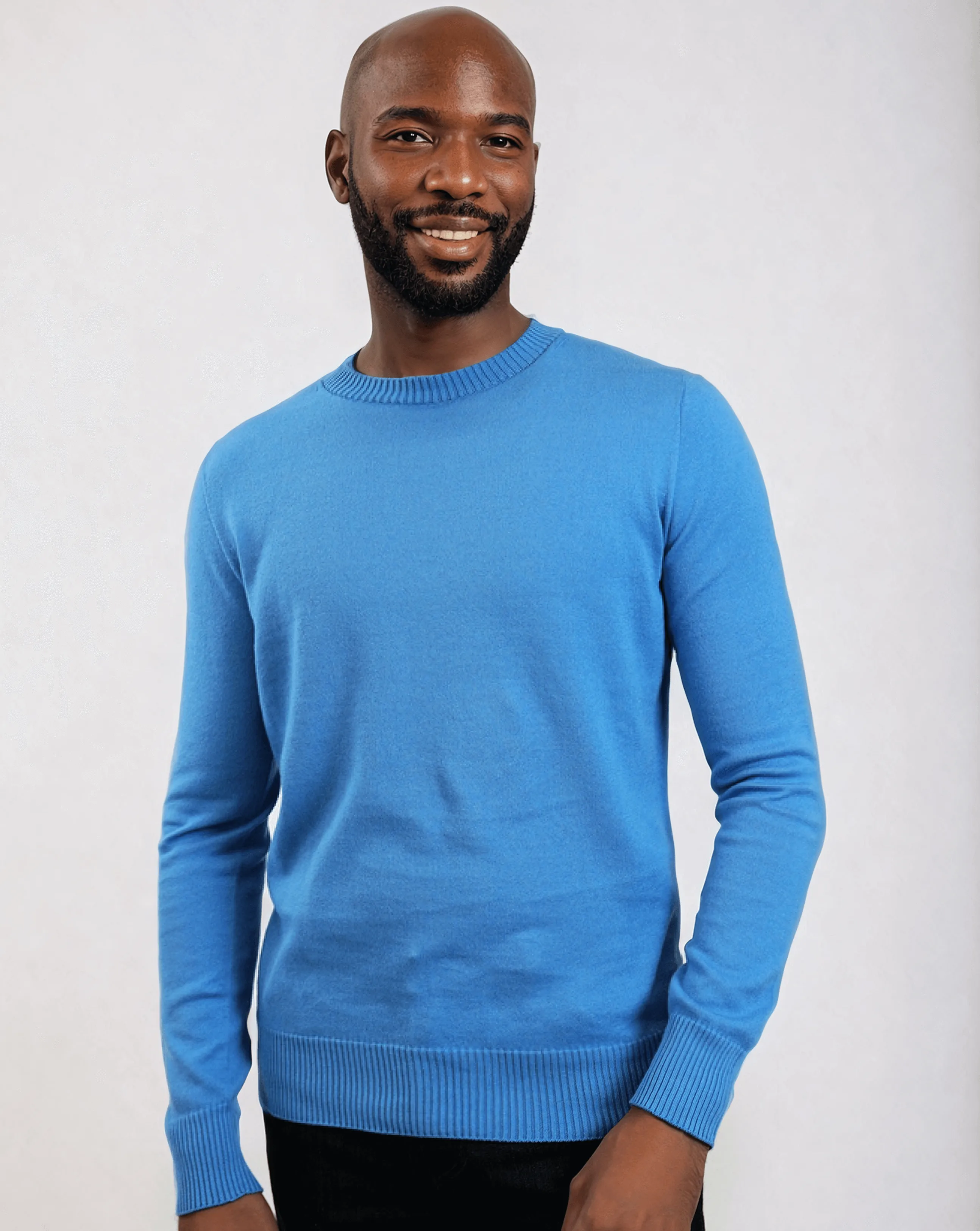 CAL | Egyptian Cotton Long Sleeve Crewneck Sweater sold by ALLTRUEIST KNITWEAR product image thumbnail 4