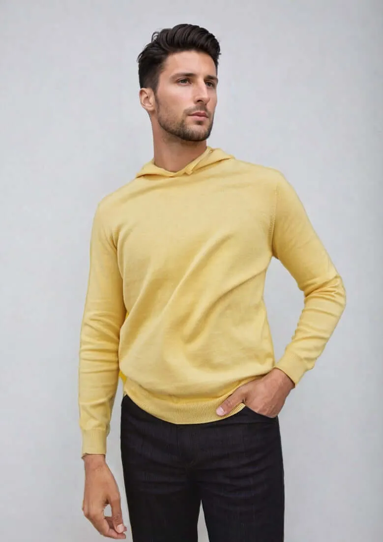 COLTON | Egyptian Cotton Long Sleeve Hoodie sold by ALLTRUEIST KNITWEAR product image thumbnail 3