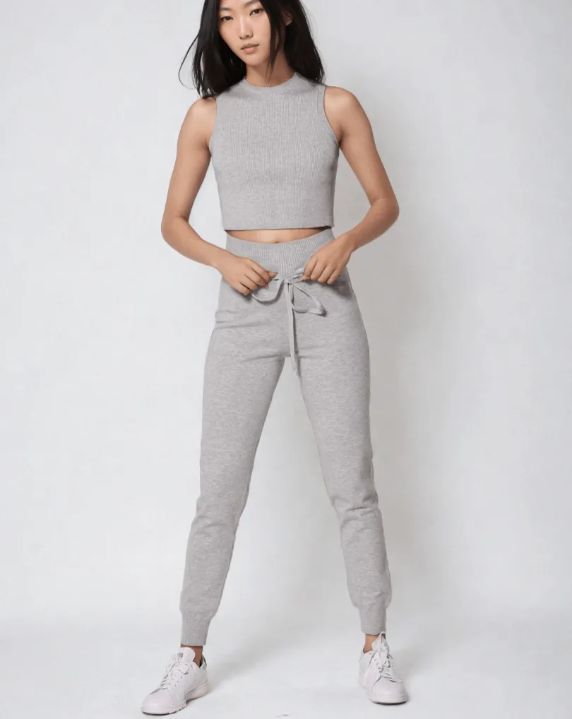CAMILLE | Cropped Sleeveless Top sold by ALLTRUEIST KNITWEAR product image thumbnail 3