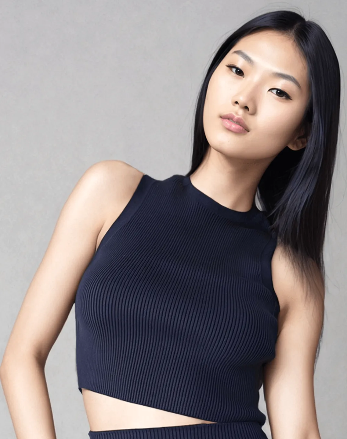 CAMILLE | Cropped Sleeveless Top sold by ALLTRUEIST KNITWEAR product image thumbnail 2