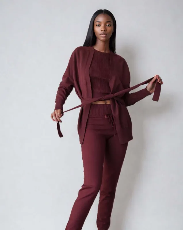 CALLIE | Belted Robe Cardigan sold by ALLTRUEIST KNITWEAR