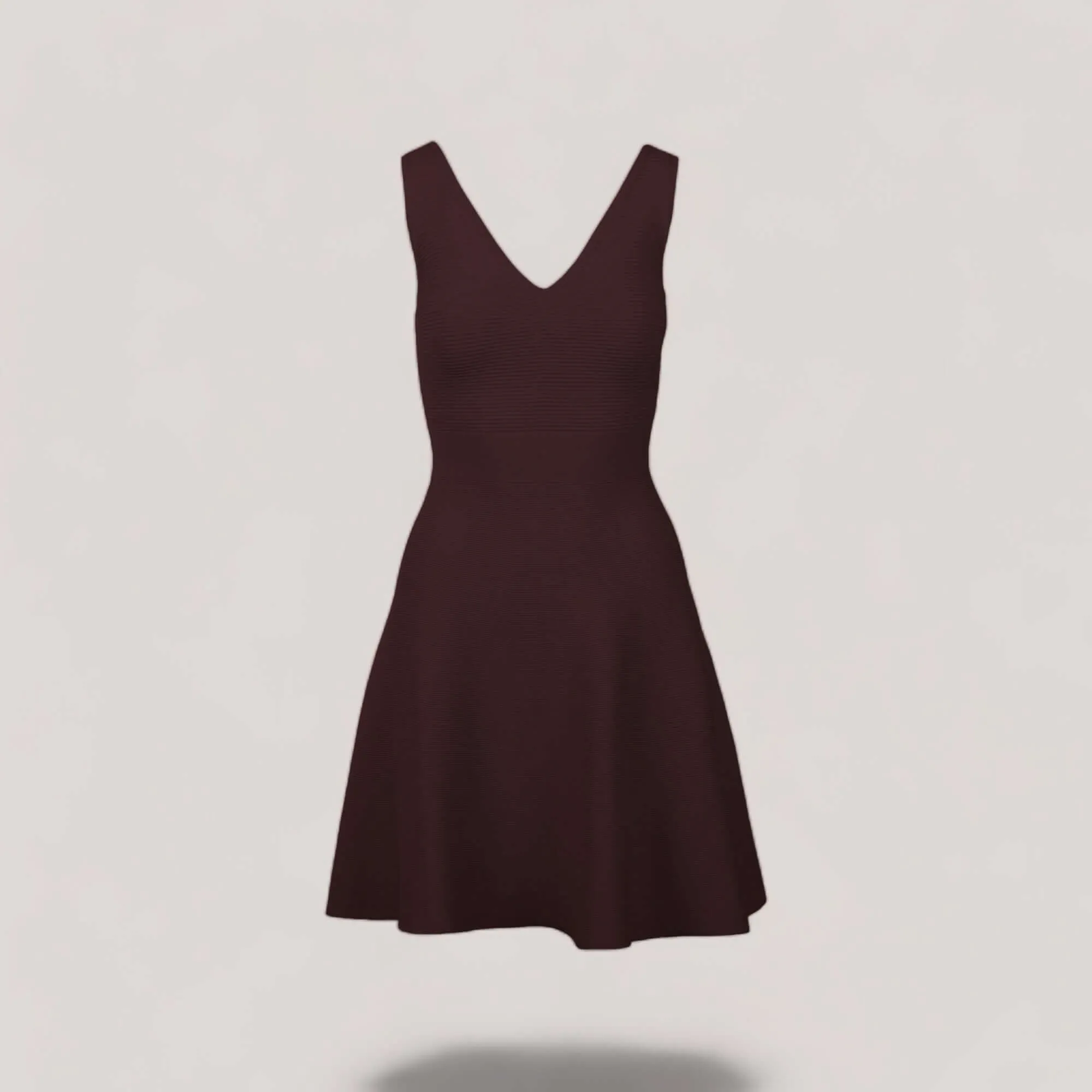 ALISA | Sleeveless V-Neck Flared Knit Dress sold by ALLTRUEIST KNITWEAR product image thumbnail 5