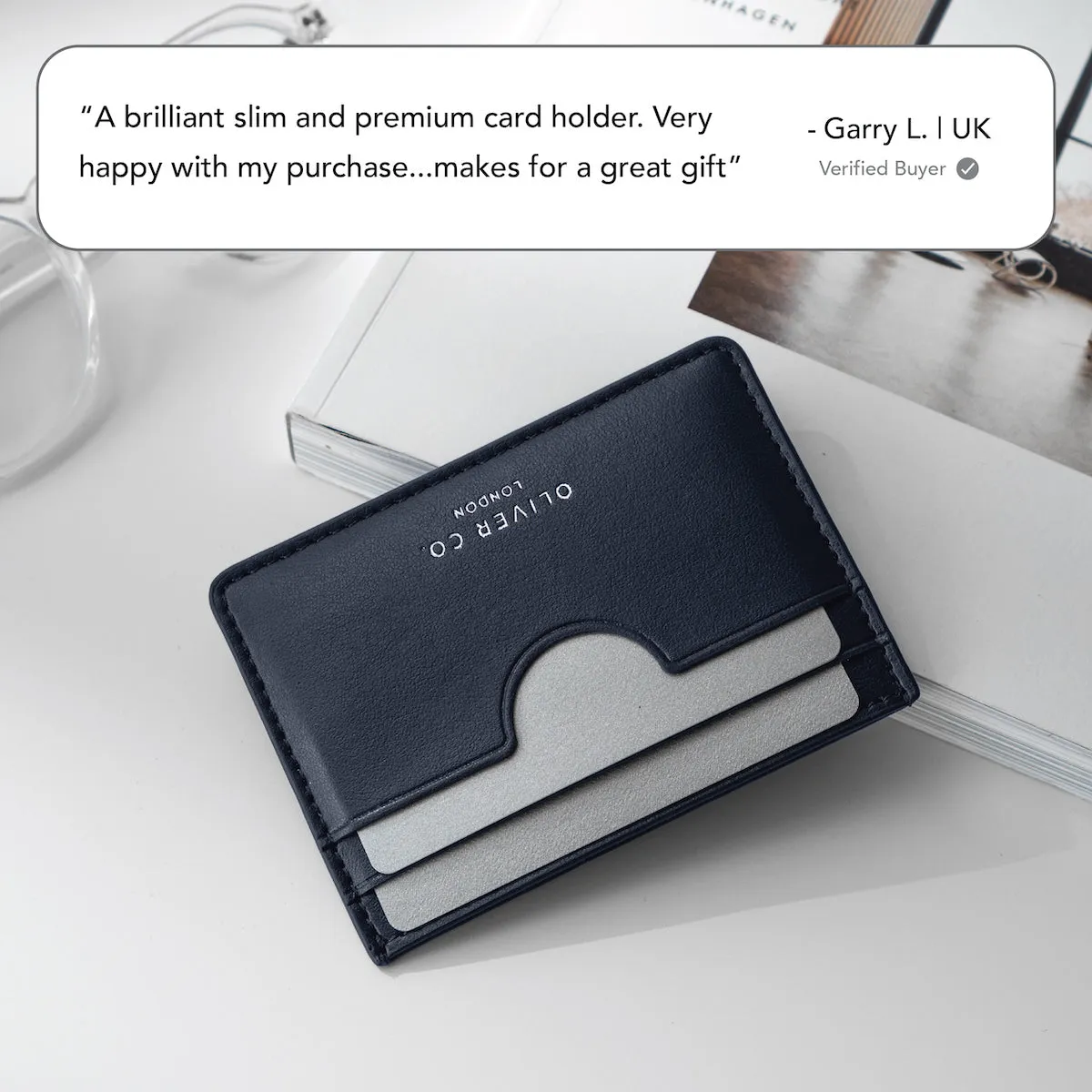 Slim Card Holder | Premium Apple Skin sold by ALLTRUEIST KNITWEAR product image thumbnail 3