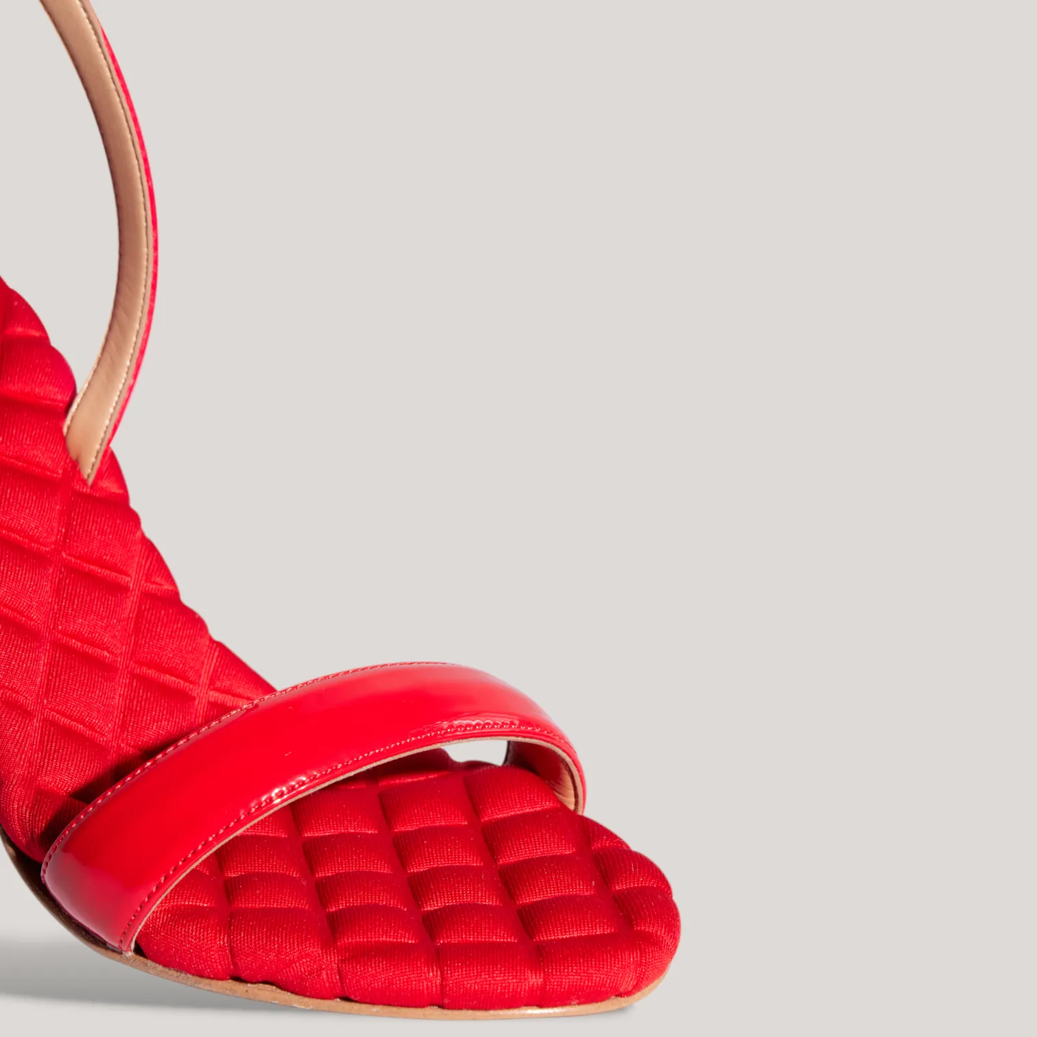 VIVIEN | Red Vegan Patent - Slingback Sandals sold by ALLTRUEIST KNITWEAR product image thumbnail 3