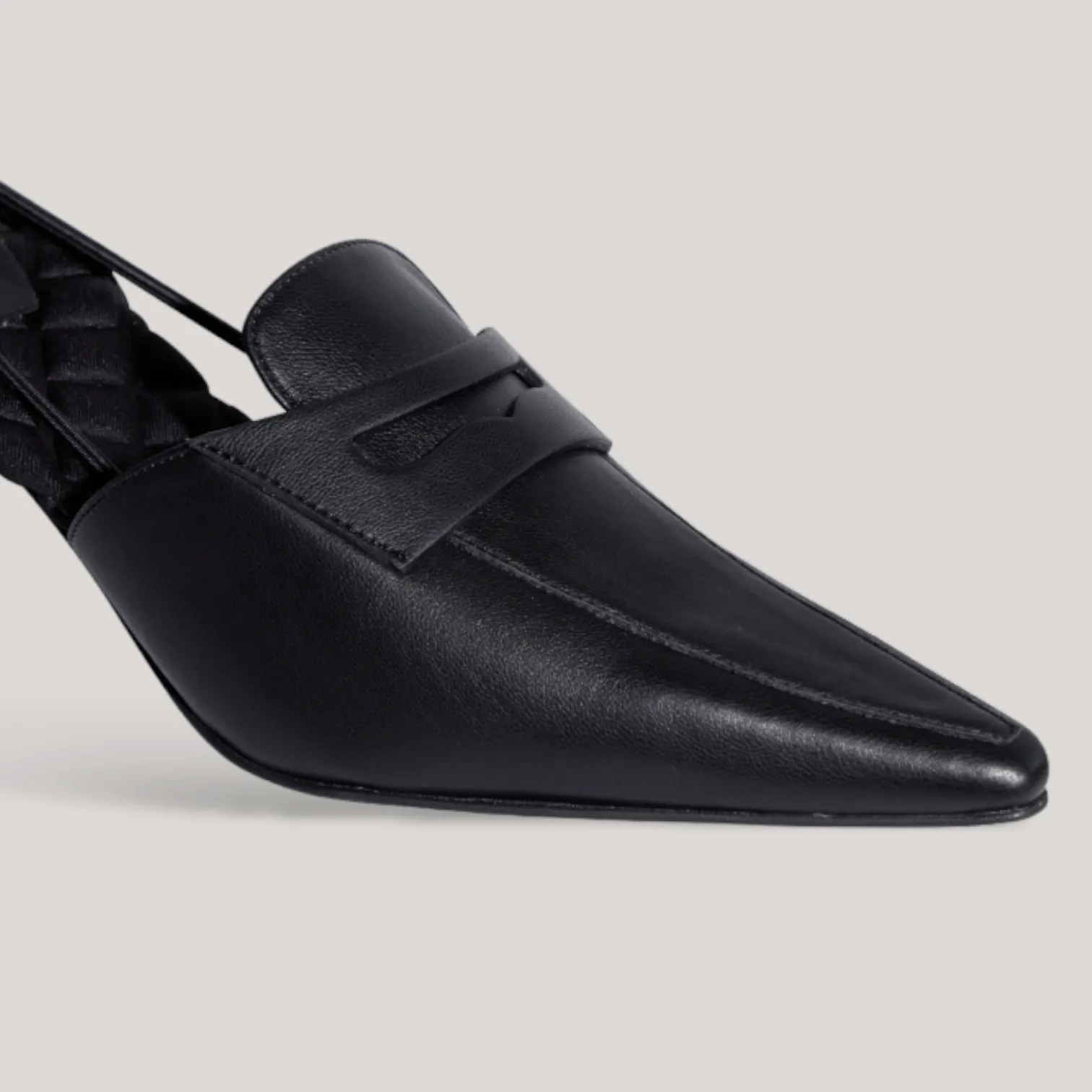 GRACE | Black - Slingback Penny Loafer sold by ALLTRUEIST KNITWEAR product image thumbnail 3