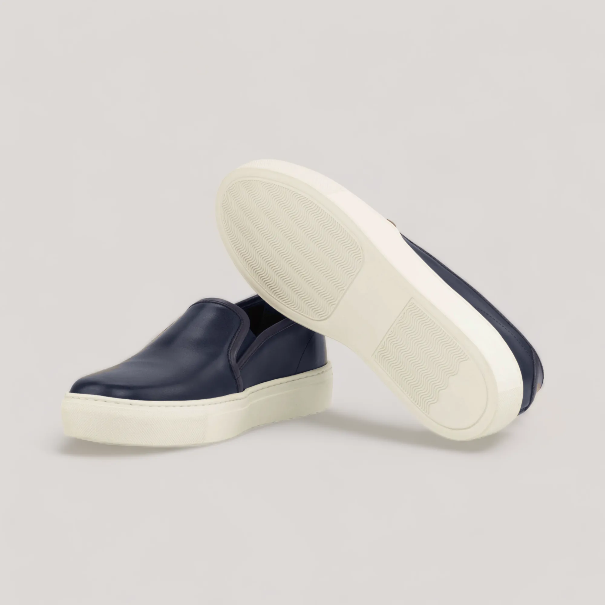 LUCE | Slip-On Sneakers - Navy | Women's sold by ALLTRUEIST KNITWEAR product image thumbnail 3