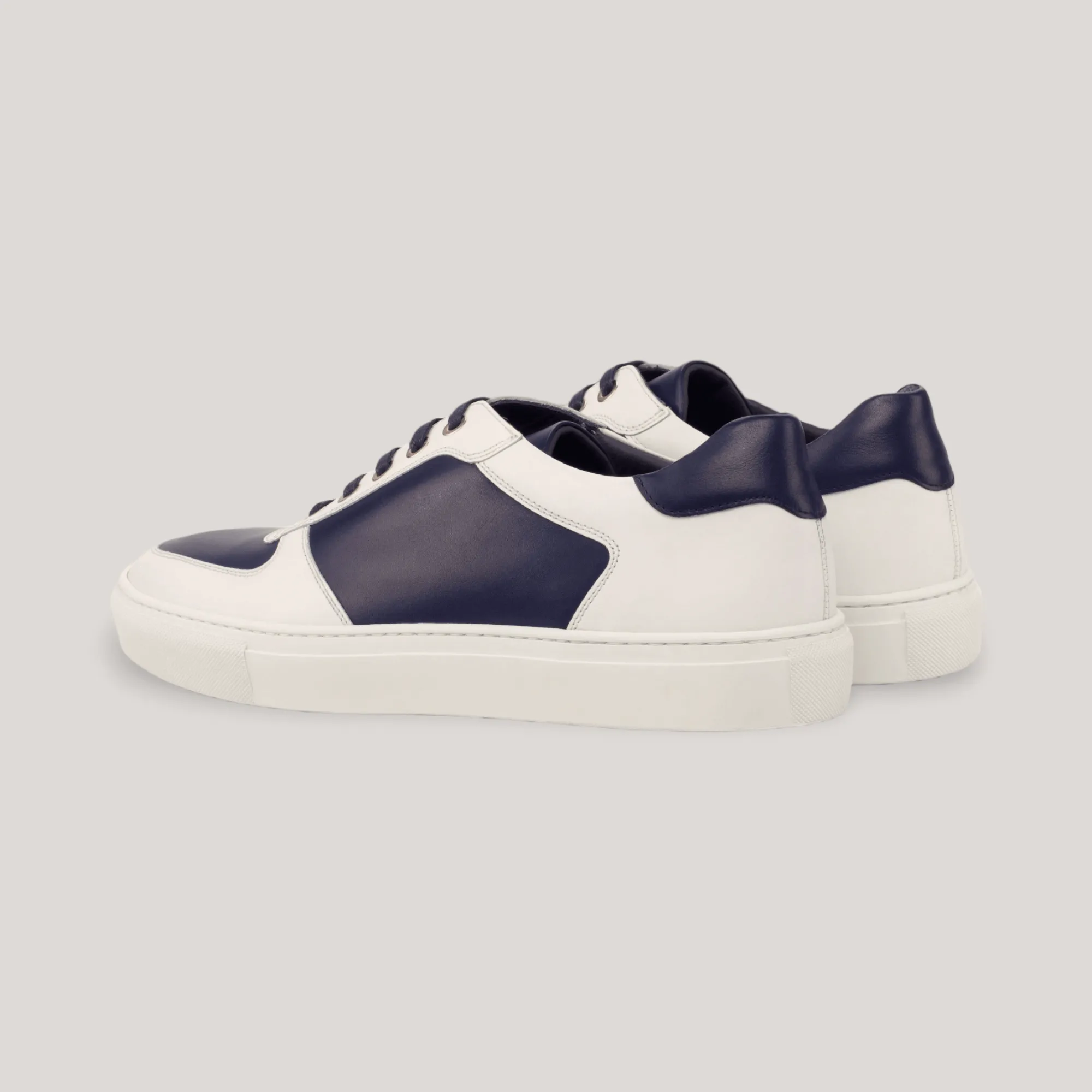 AVENIR | Low Top Vegan Trainer - Navy Blue & White | Men's sold by ALLTRUEIST KNITWEAR product image thumbnail 2