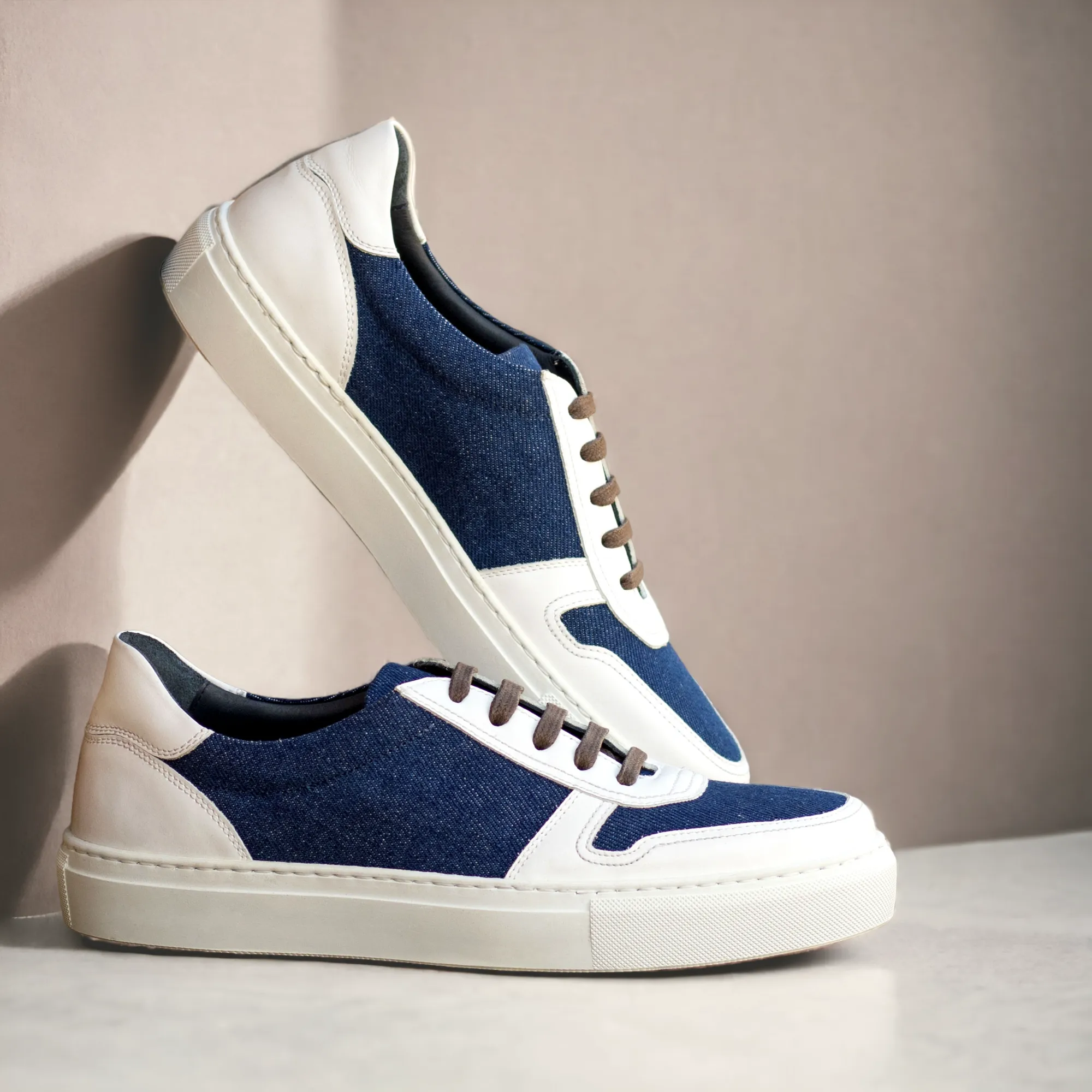 VERVE | Low Top Trainer -Blue Denim & White | Women's sold by ALLTRUEIST KNITWEAR product image thumbnail 3