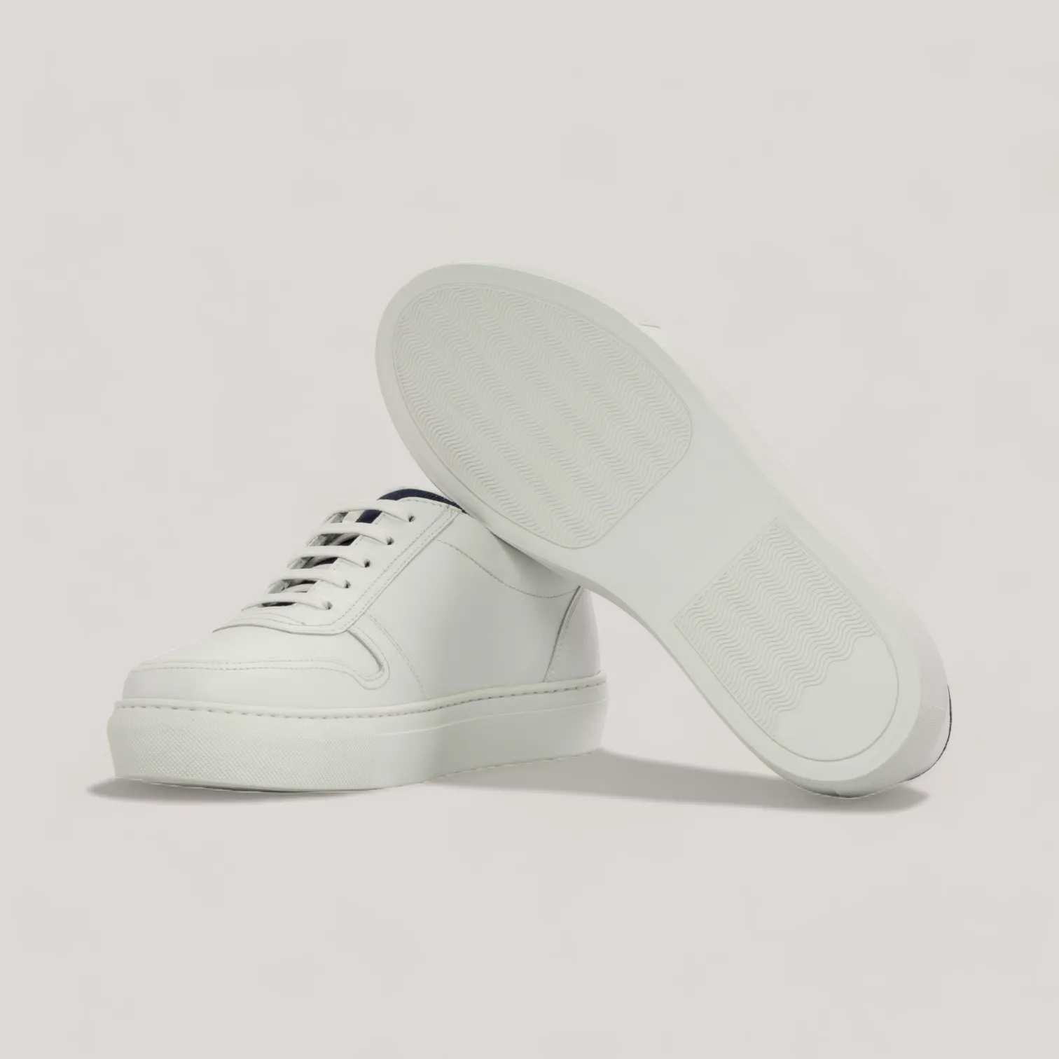 VERVE | Low Top Trainer - White & Blue Denim | Women's sold by ALLTRUEIST KNITWEAR product image thumbnail 3
