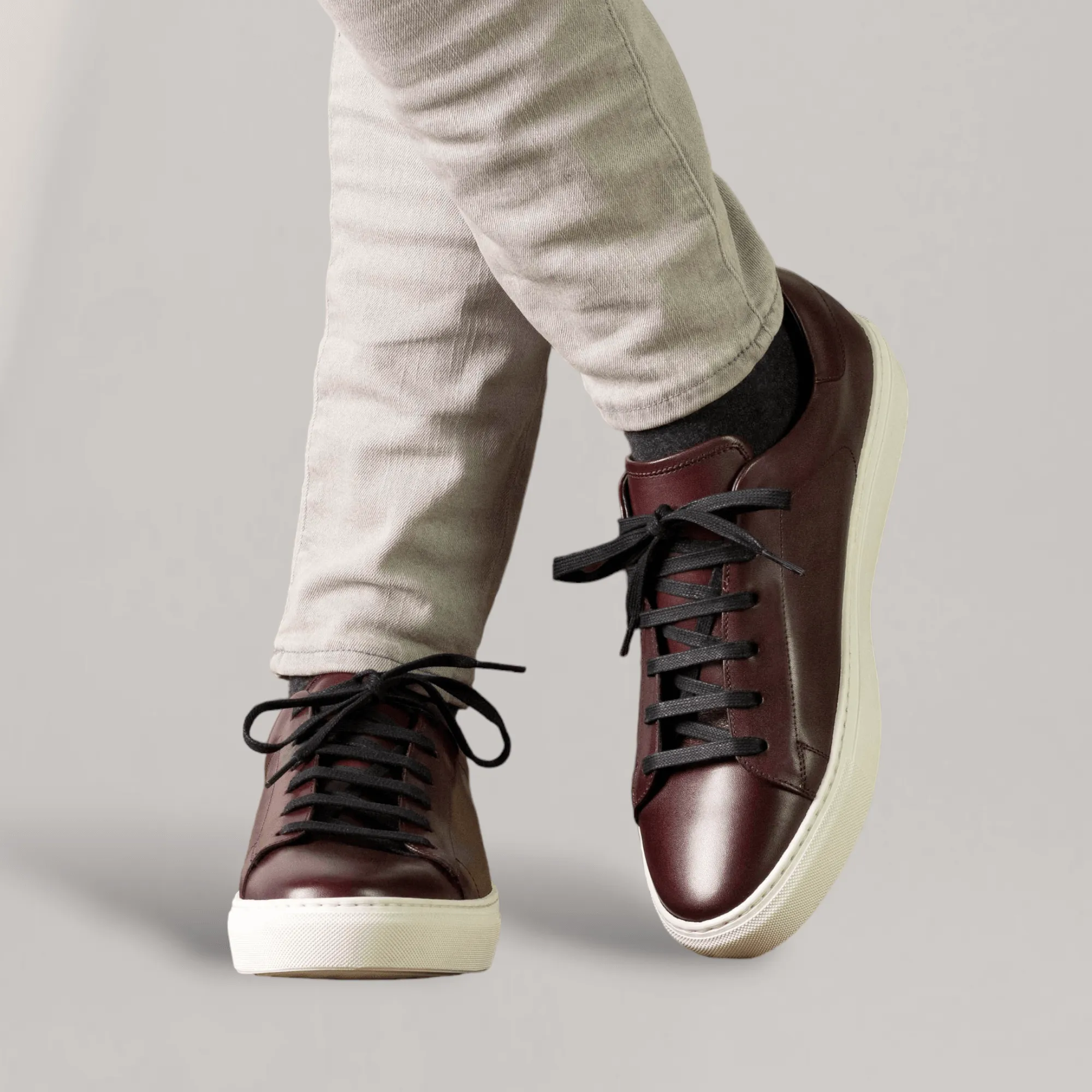 EON | Classic Vegan Sneakers - Burgundy | Men's sold by ALLTRUEIST KNITWEAR product image thumbnail 2