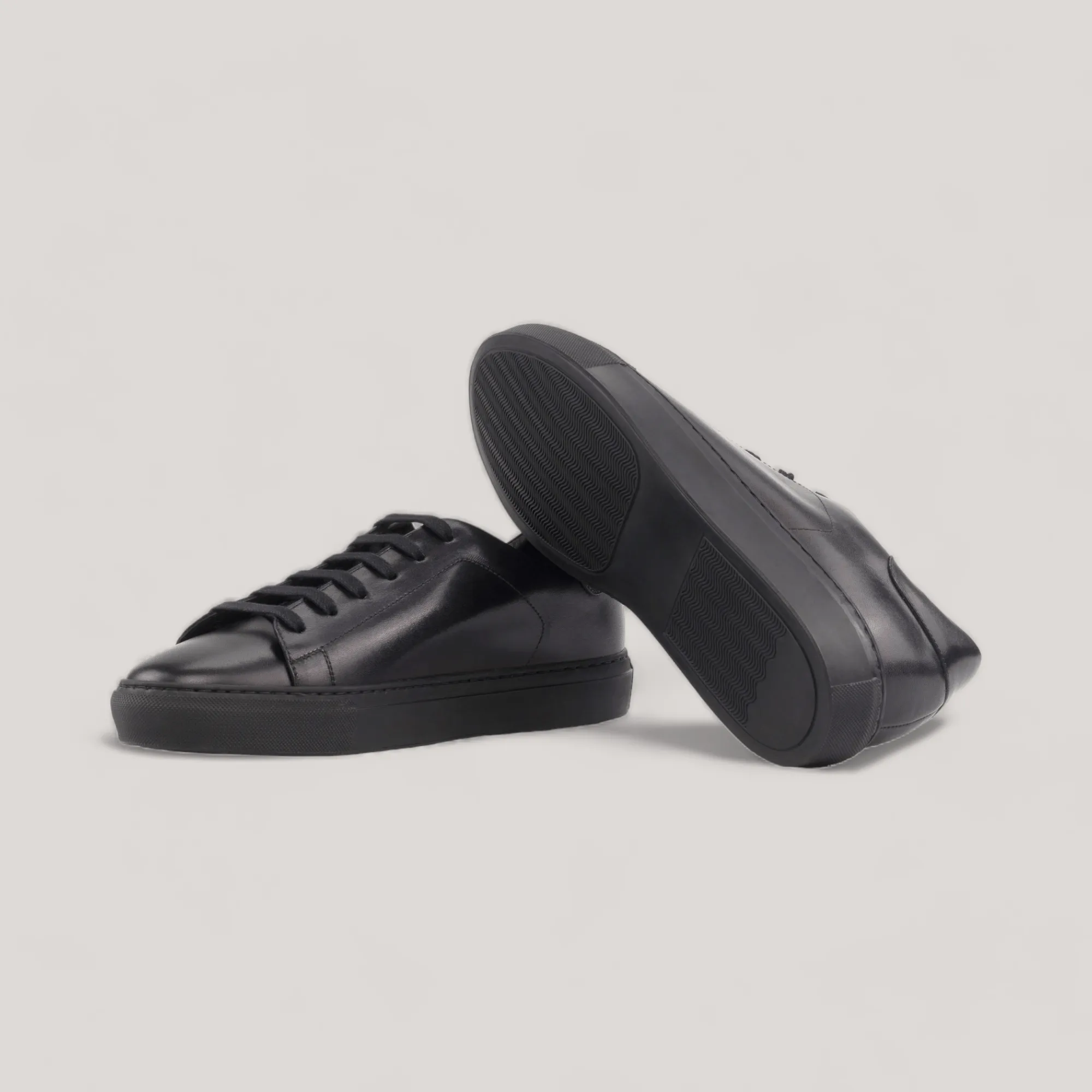 EON | Classic Vegan Sneakers - Pure Black | Men's sold by ALLTRUEIST KNITWEAR product image thumbnail 3