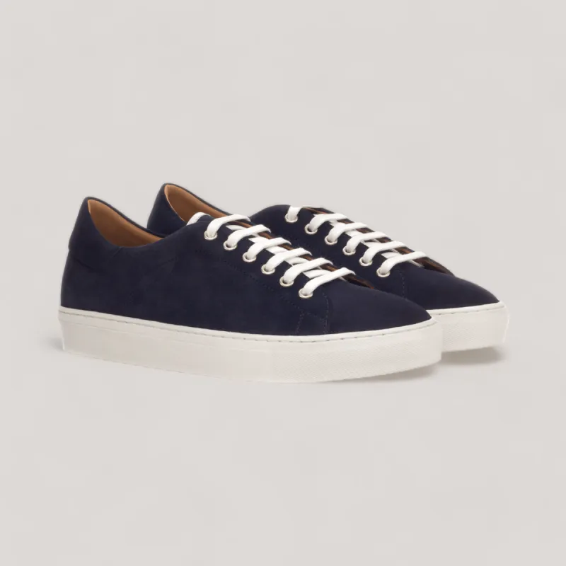 EON | Classic Vegan Sneakers - Navy Suede & White | Men's sold by ALLTRUEIST KNITWEAR