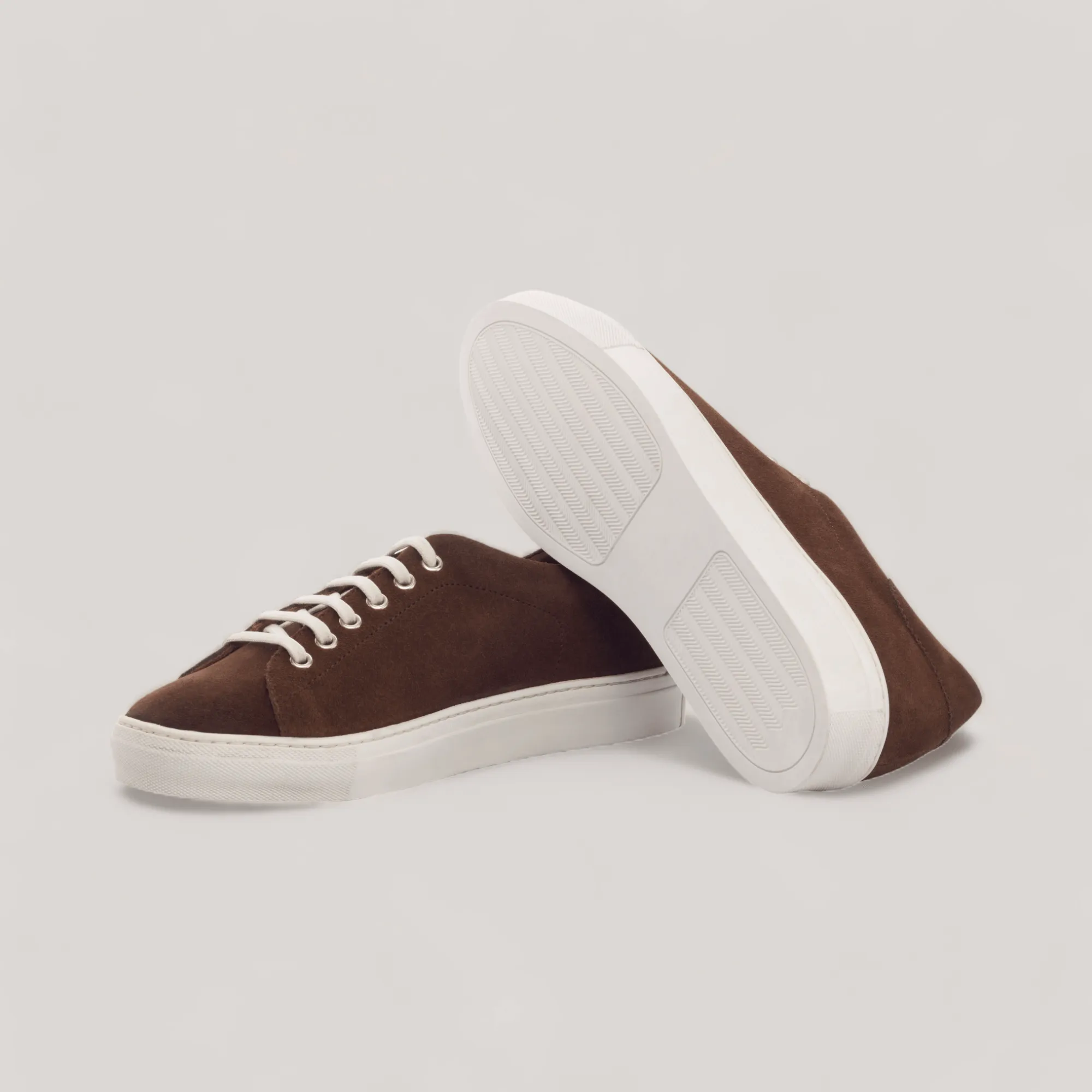 EON | Classic Vegan Sneakers - Brown Suede & Cognac | Men's sold by ALLTRUEIST KNITWEAR product image thumbnail 3