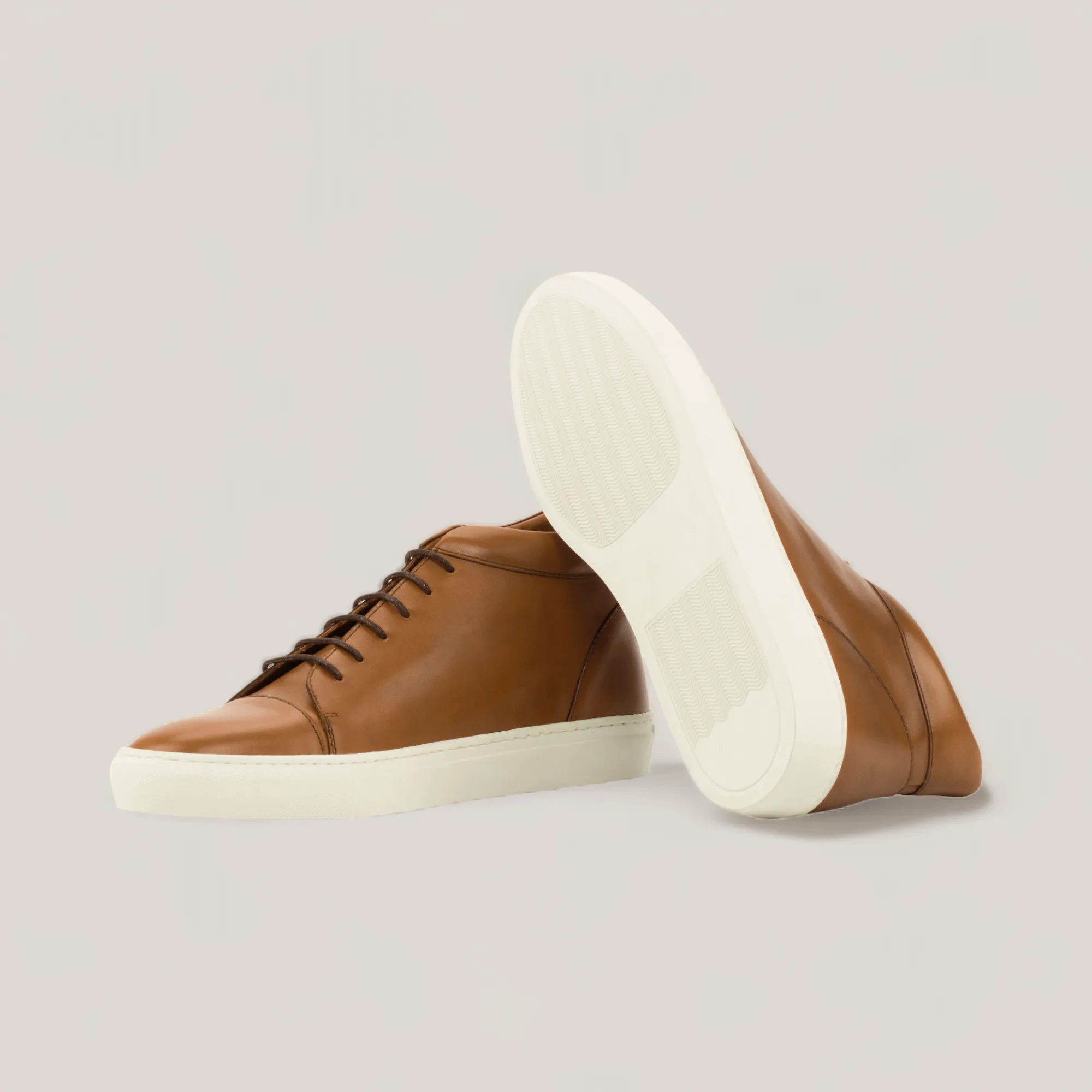 ZENITH | High Top Vegan Sneaker - Tan | Men's sold by ALLTRUEIST KNITWEAR product image thumbnail 3