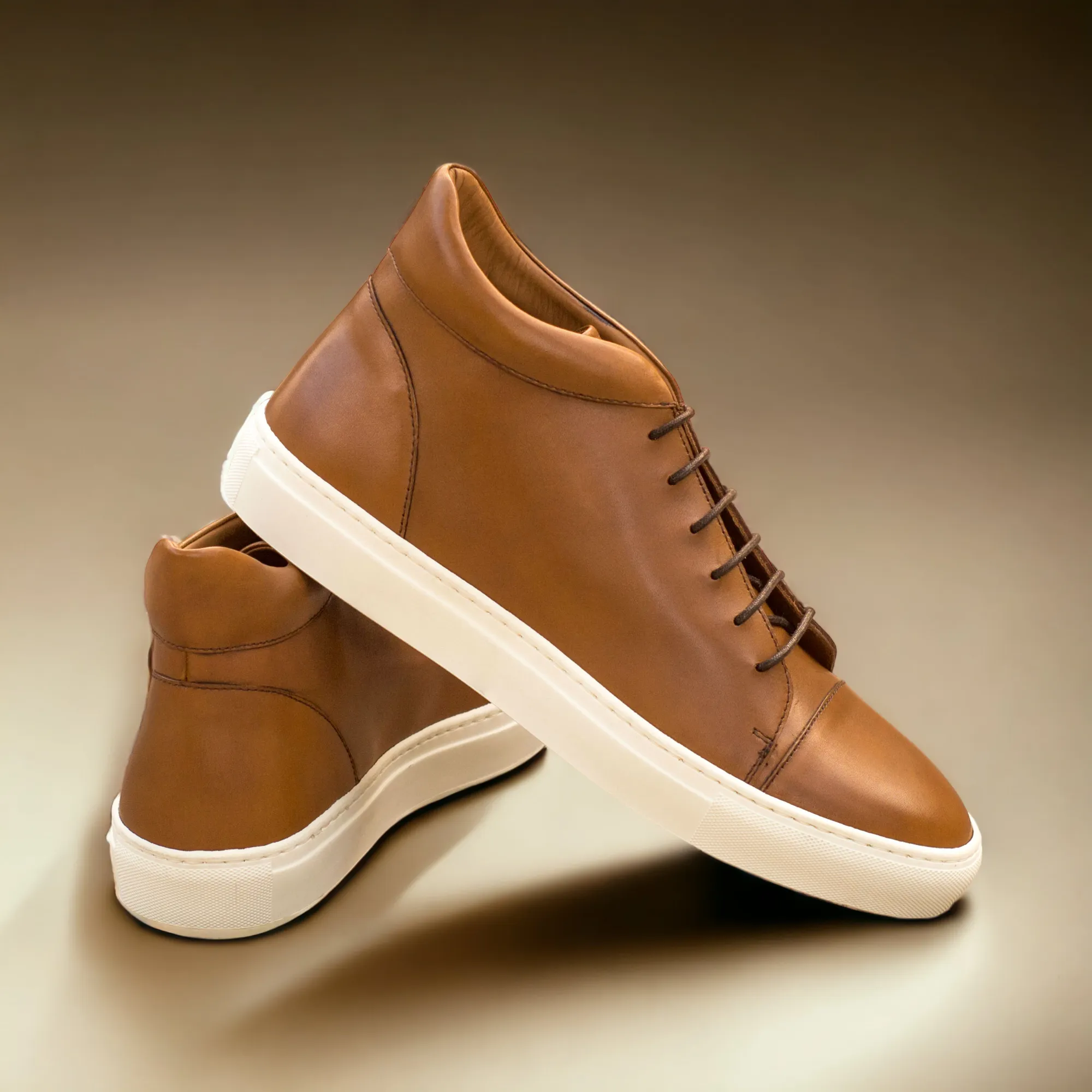 ZENITH | High Top Vegan Sneaker - Tan | Men's sold by ALLTRUEIST KNITWEAR product image thumbnail 4