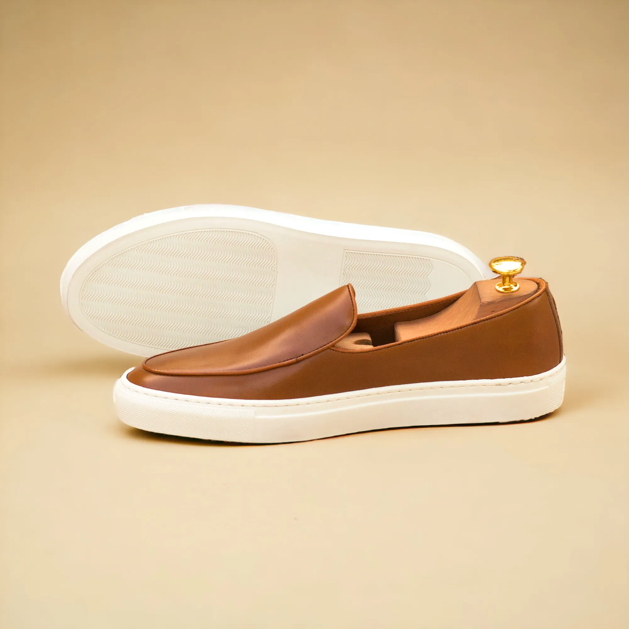 ICARUS | Loafer Vegan Sneakers - Tan | Men's sold by ALLTRUEIST KNITWEAR product image thumbnail 4