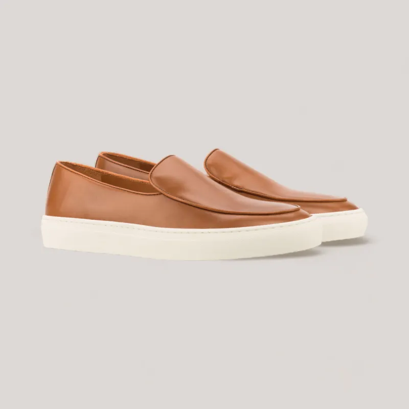 ICARUS | Loafer Vegan Sneakers - Tan | Men's made by ALLTRUEIST KNITWEAR
