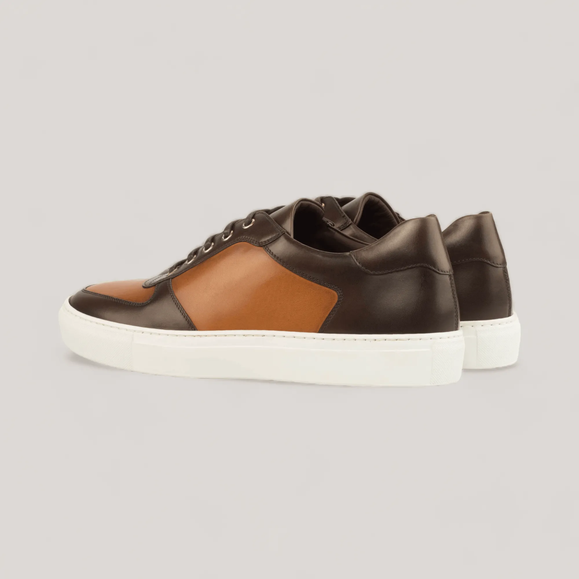 AVENIR | Low Top Vegan Trainer - Brown & Tan | Men's sold by ALLTRUEIST KNITWEAR product image thumbnail 2