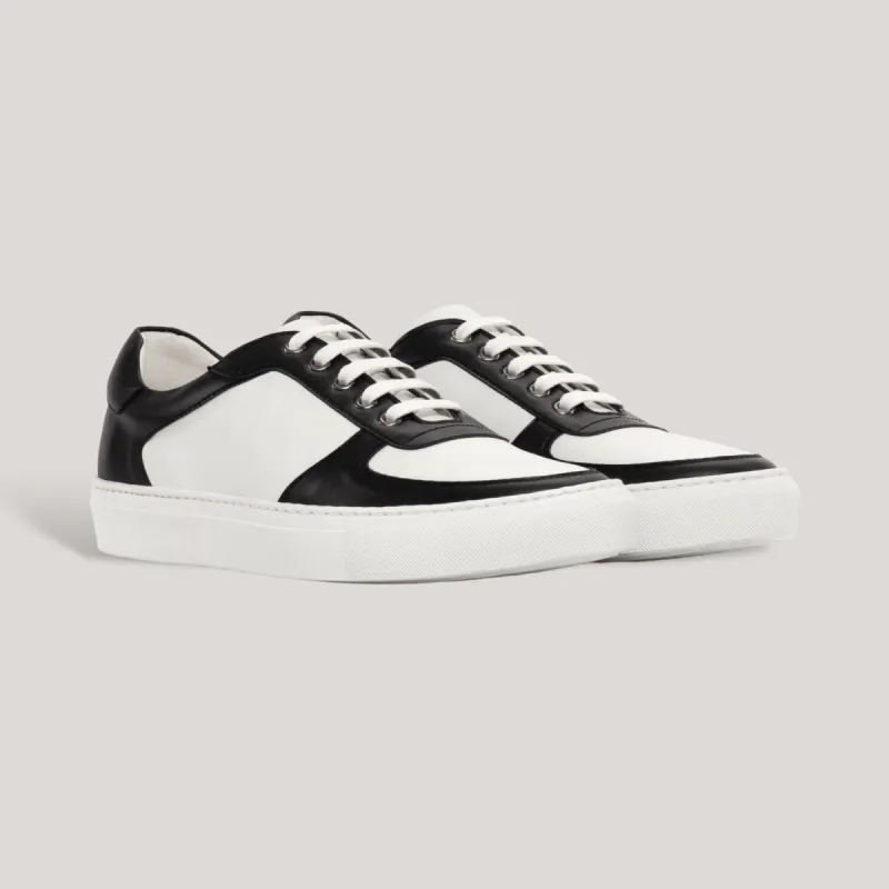 AVENIR | Low Top Vegan Trainer - Black & White | Men's sold by ALLTRUEIST KNITWEAR