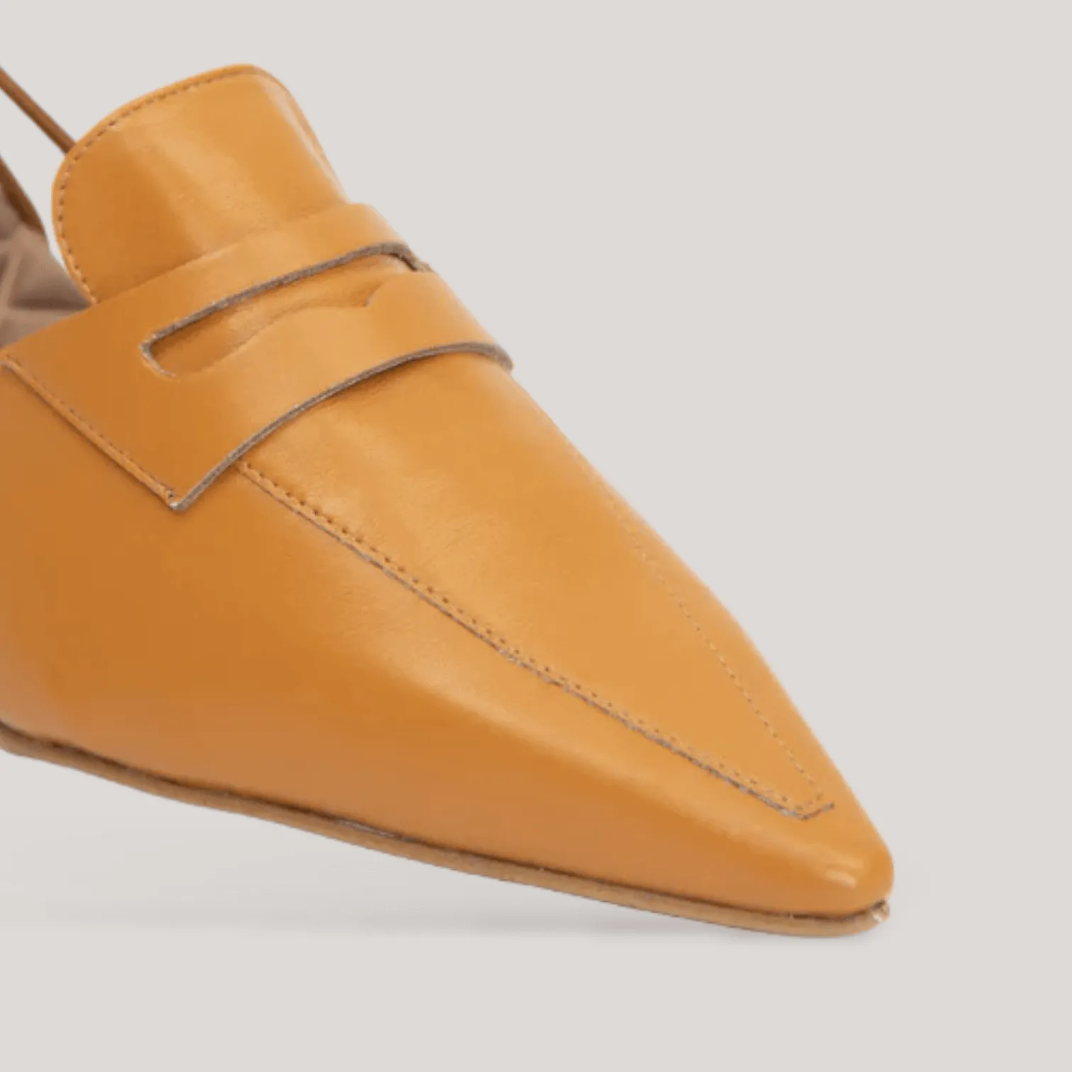 GRACE | Tan Slingback Penny Loafer sold by ALLTRUEIST KNITWEAR product image thumbnail 3