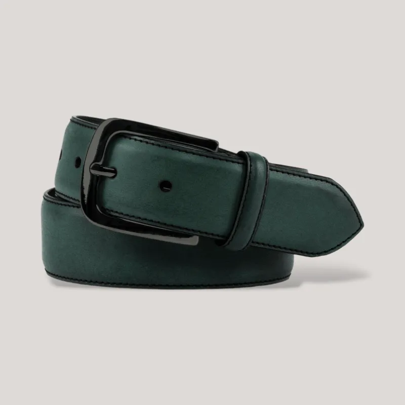 LUMEN - Forest Green Vegan Belt - Graphite sold by ALLTRUEIST KNITWEAR