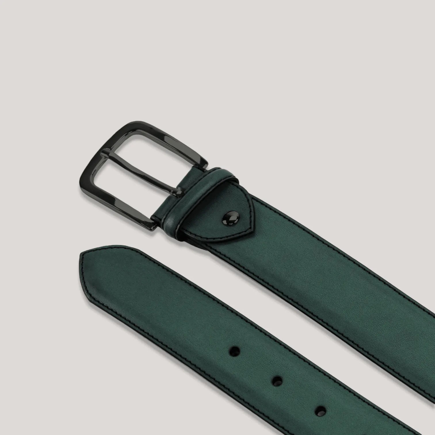 LUMEN - Forest Green Vegan Belt - Graphite sold by ALLTRUEIST KNITWEAR product image thumbnail 2