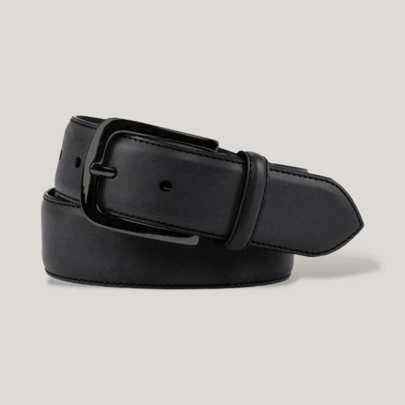 LUMEN - Black Vegan Belt - Graphite sold by ALLTRUEIST KNITWEAR