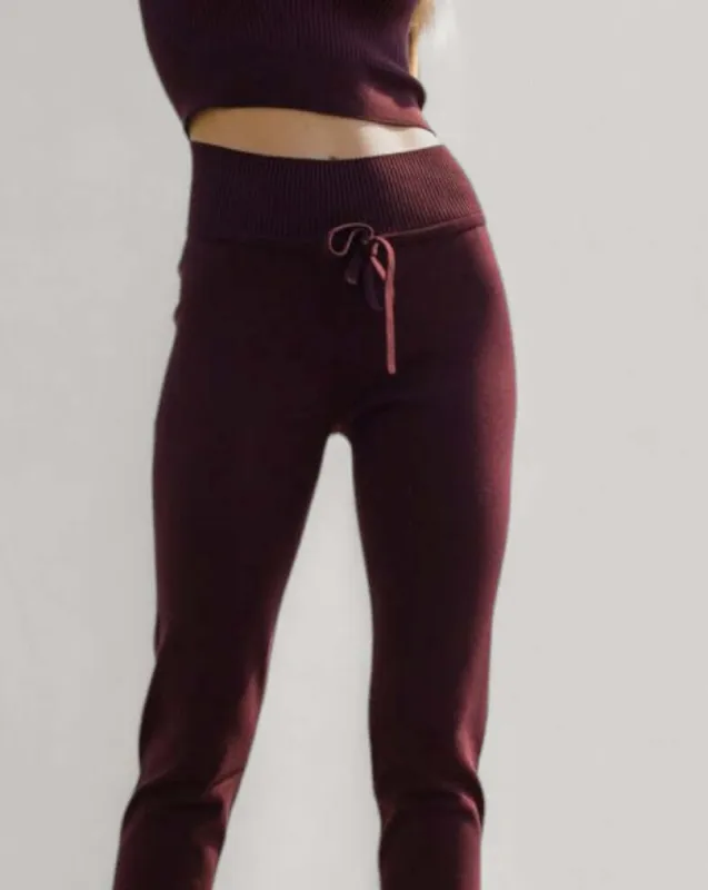 CHARLOTTE | High-Waisted Drawstring Sweatpants sold by ALLTRUEIST KNITWEAR