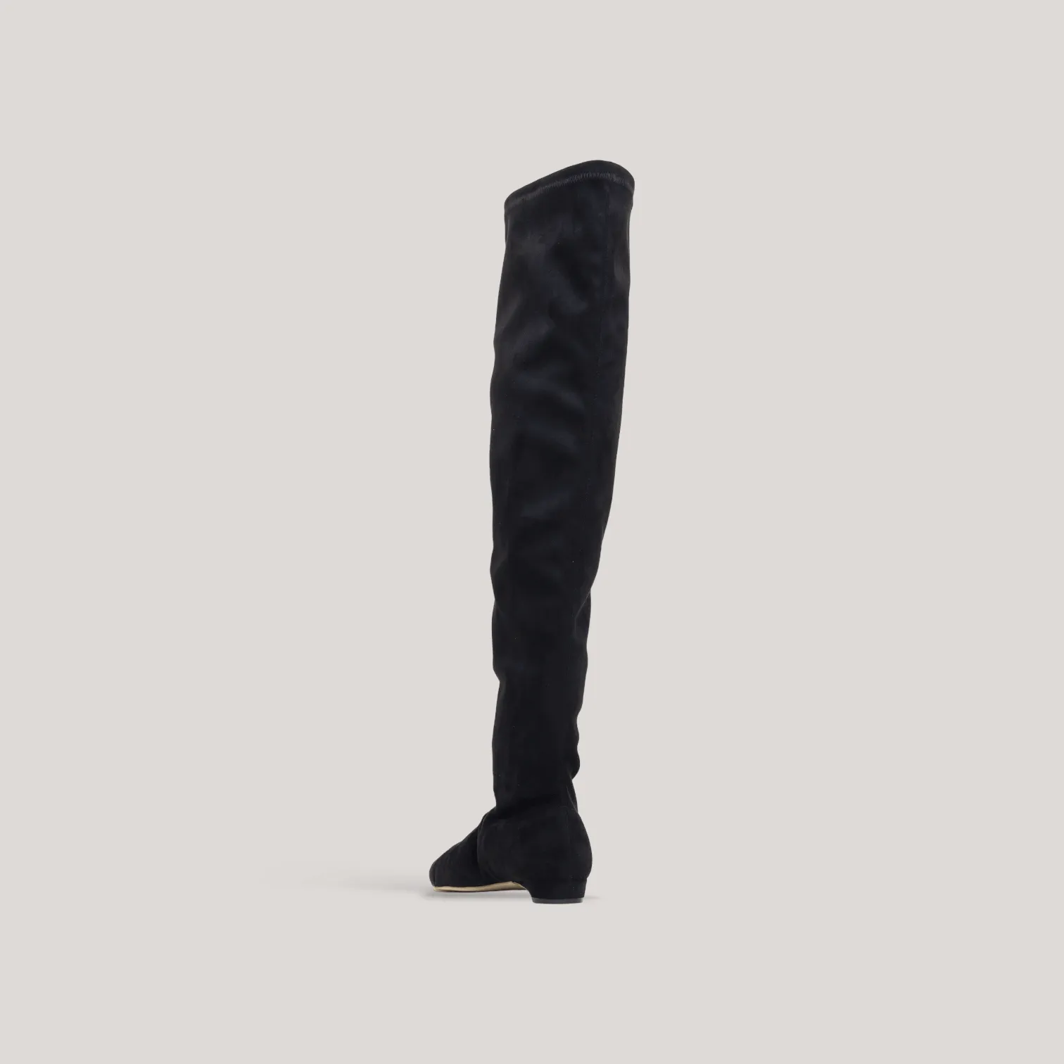 NICOLETTA | Black - Vegan Suede Over-The-Knee Boots sold by ALLTRUEIST KNITWEAR product image thumbnail 4