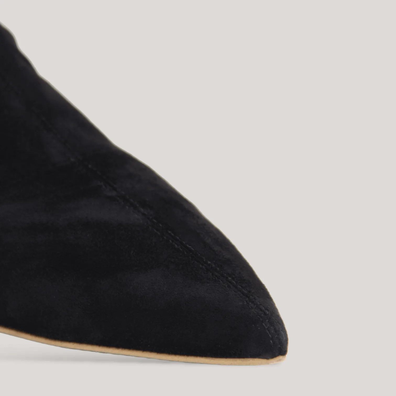 NICOLETTA | Black - Vegan Suede Over-The-Knee Boots sold by ALLTRUEIST KNITWEAR product image thumbnail 2