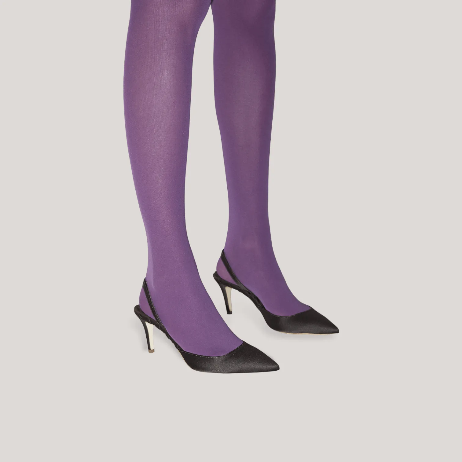 GABRIELLA | Brown - Satin Slingback Pumps sold by ALLTRUEIST KNITWEAR product image thumbnail 4