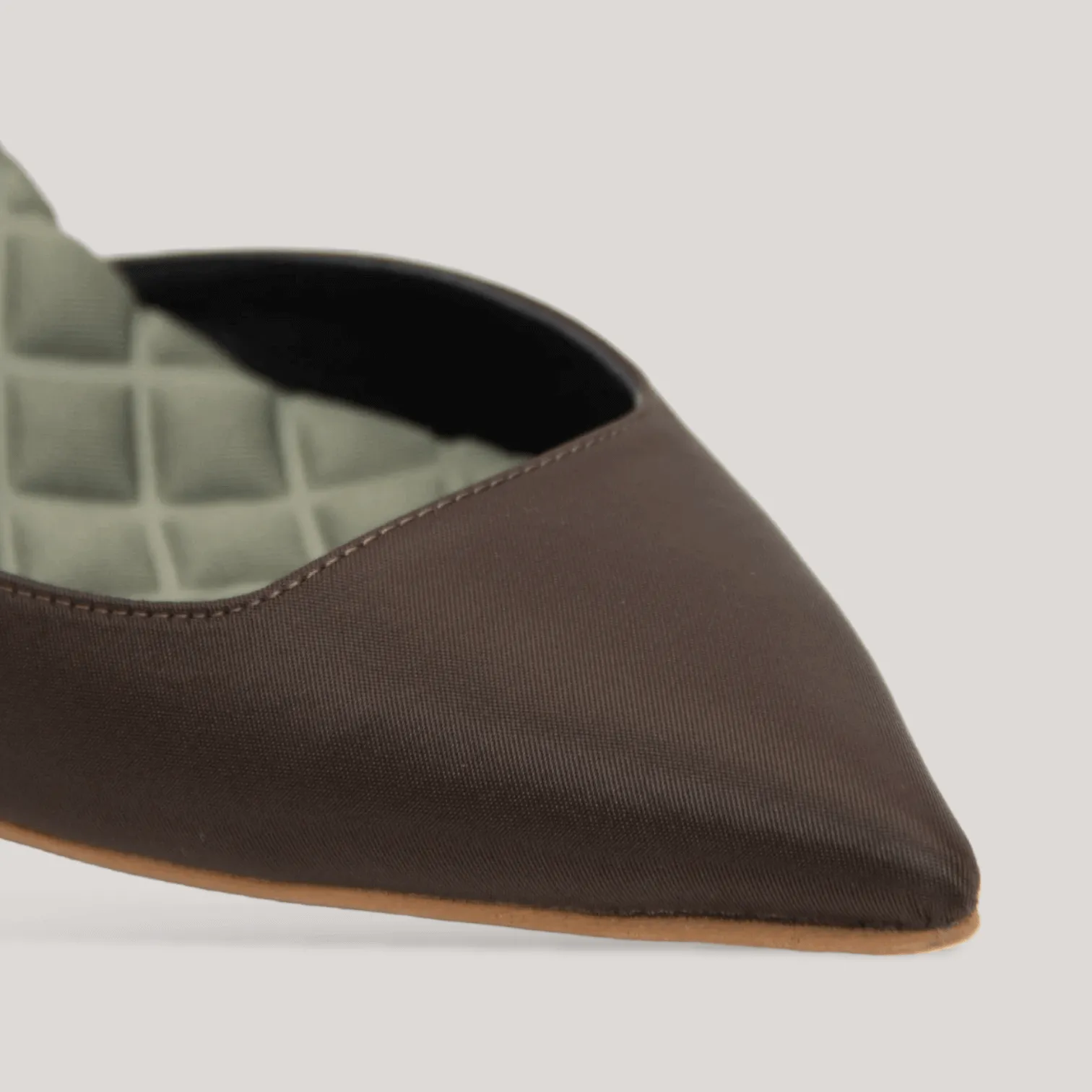 GABRIELLA | Green - Satin Slingback Pumps sold by ALLTRUEIST KNITWEAR product image thumbnail 2